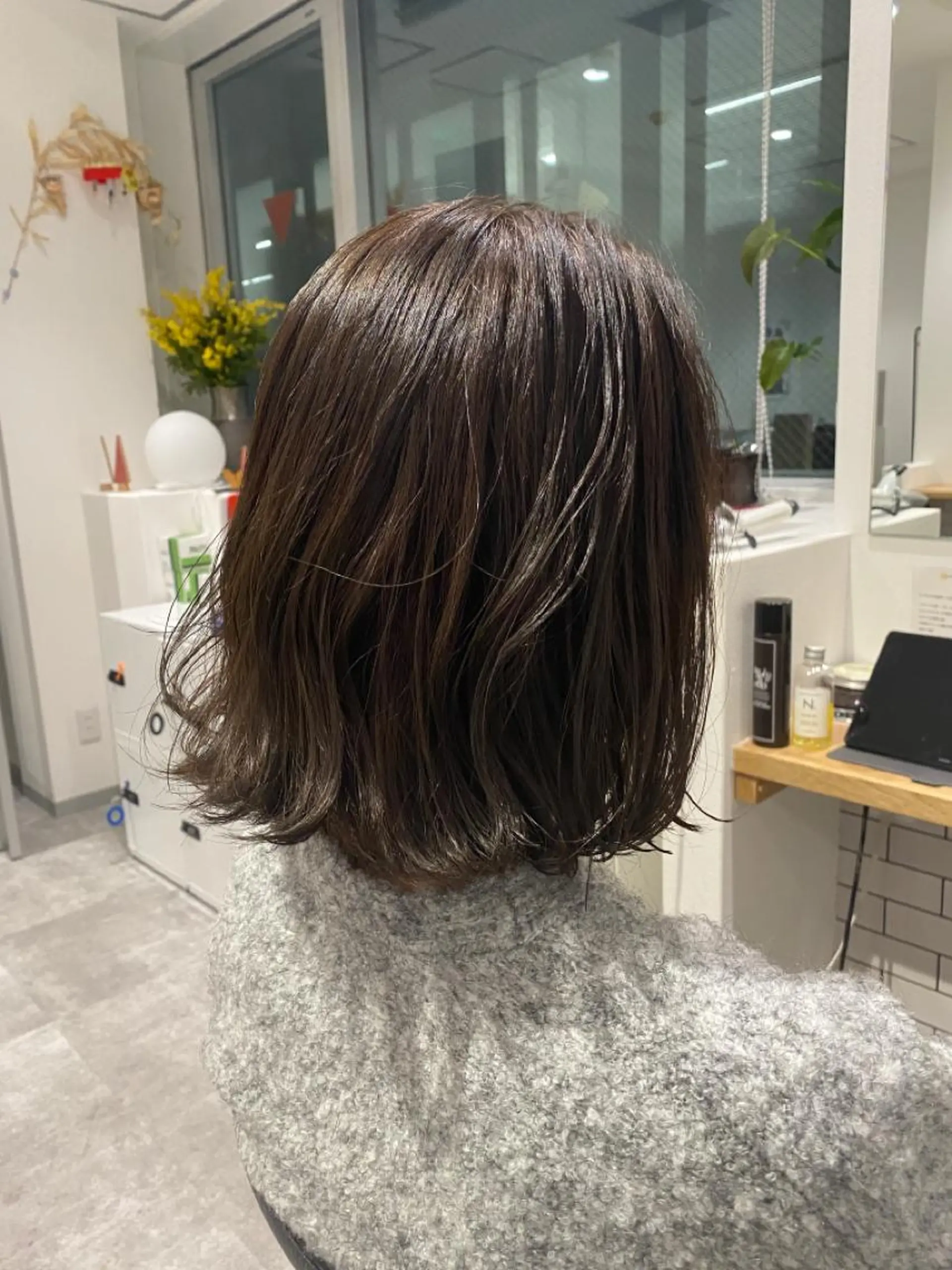 ミディアム カラー ヘアカラー トリートメント JIL BLAN 京都のヘアスタイル