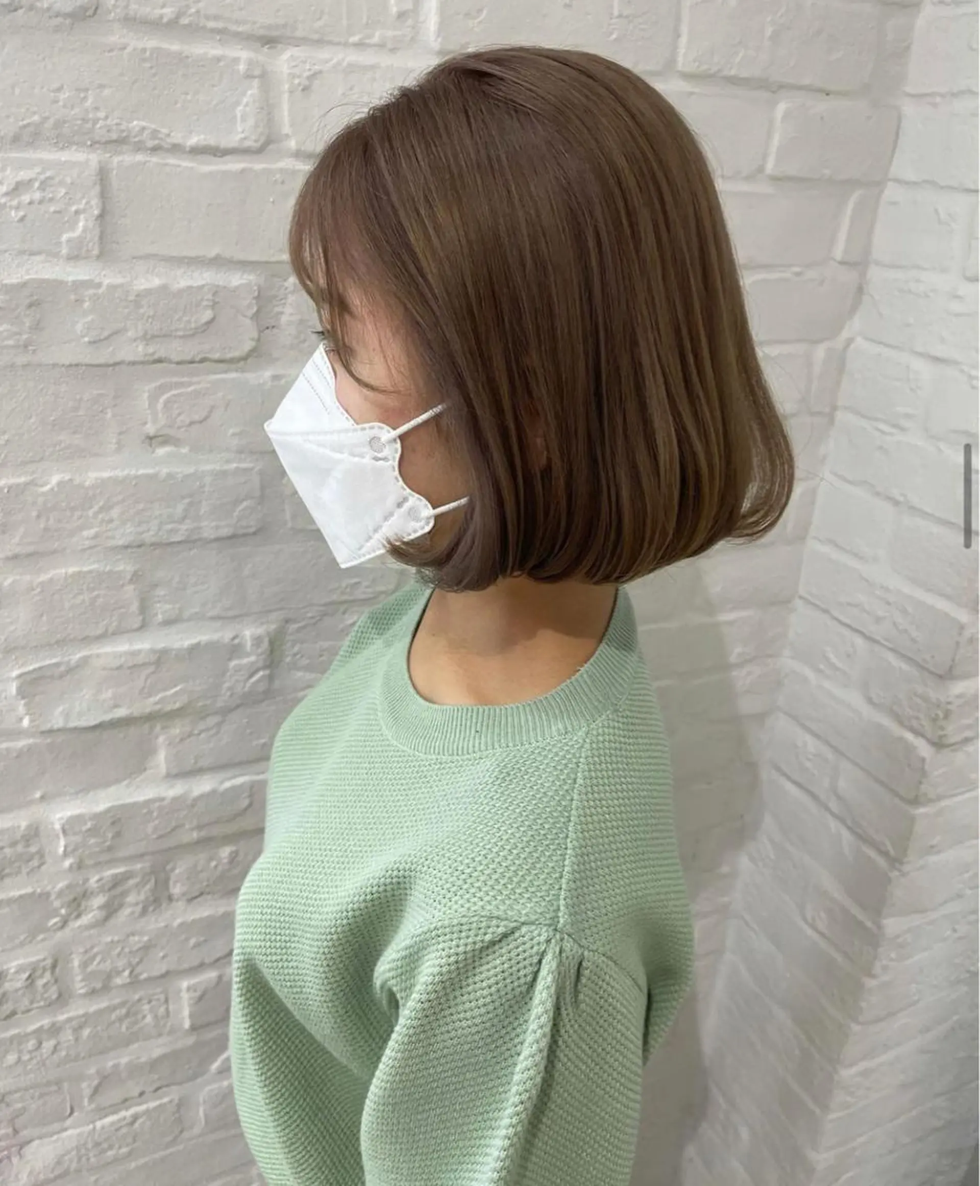 ミディアム カット ヘアカラー nuu 栄所属・🧸SAKI🎀 韓国レイヤーのヘアスタイル