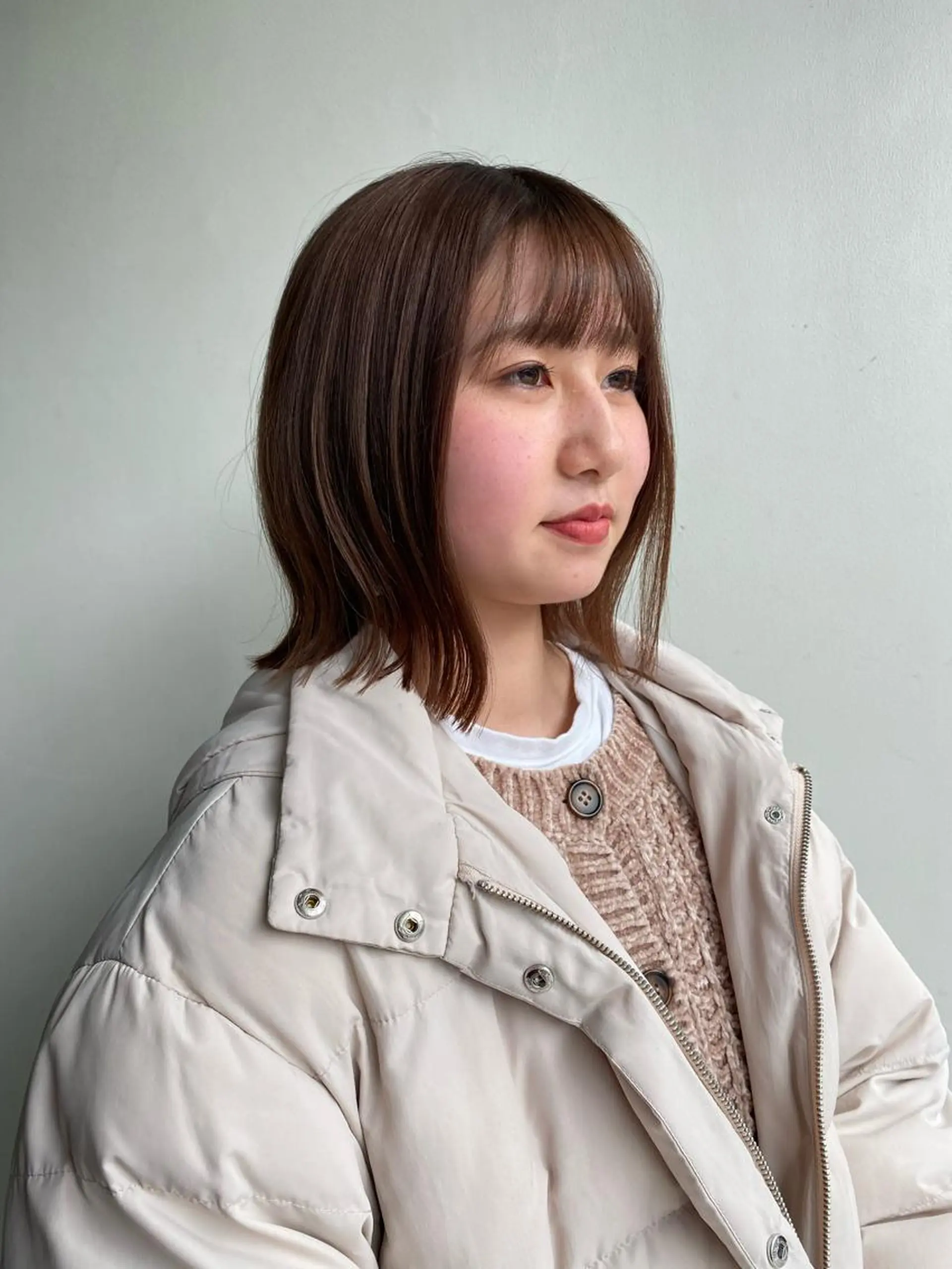 ミディアム カット ヘアカラー les baladins du miroir所属・🍃YURI 🍃のヘアスタイル