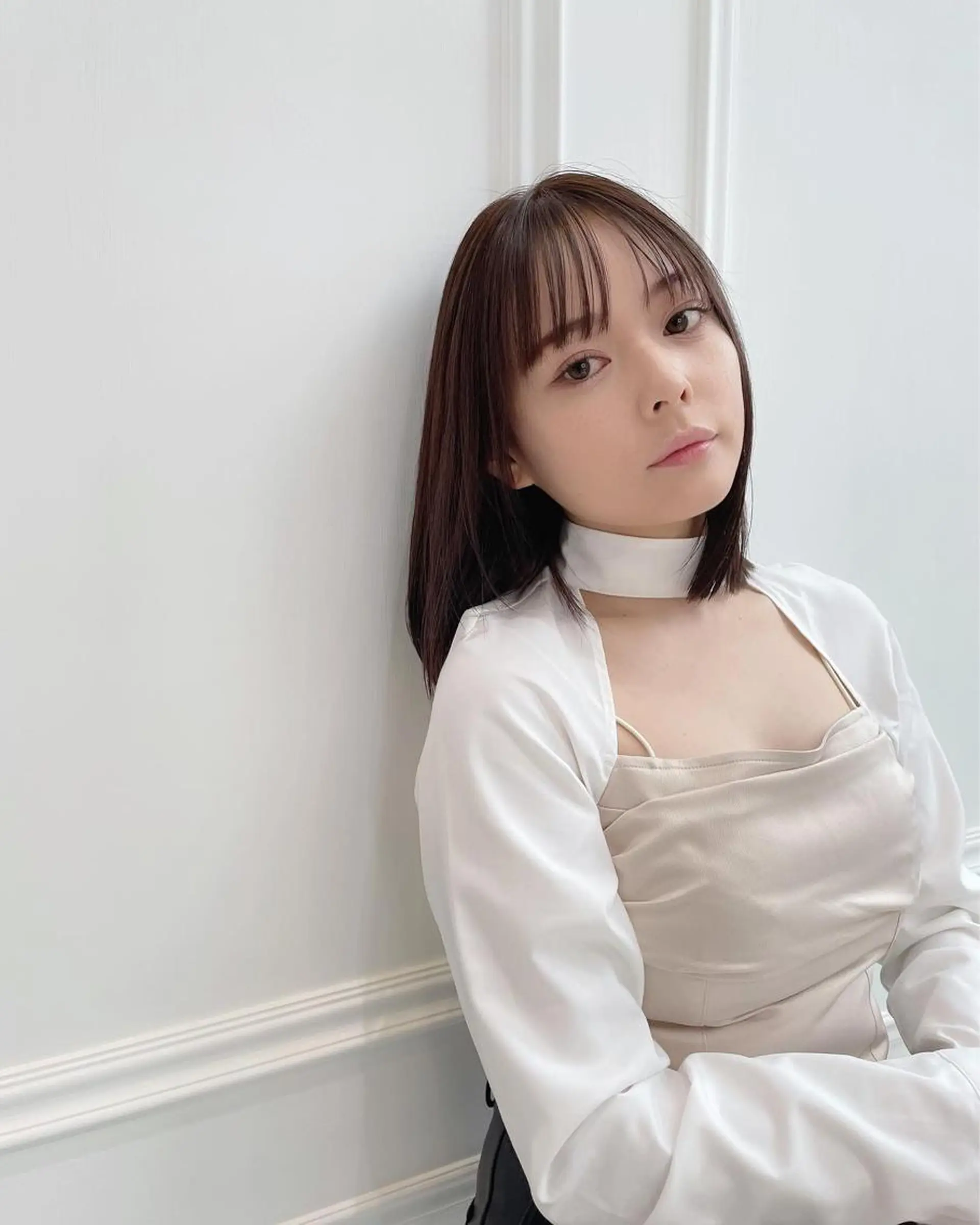 ミディアム ヘアカラー チダアキフミ Ash大森のヘアスタイル