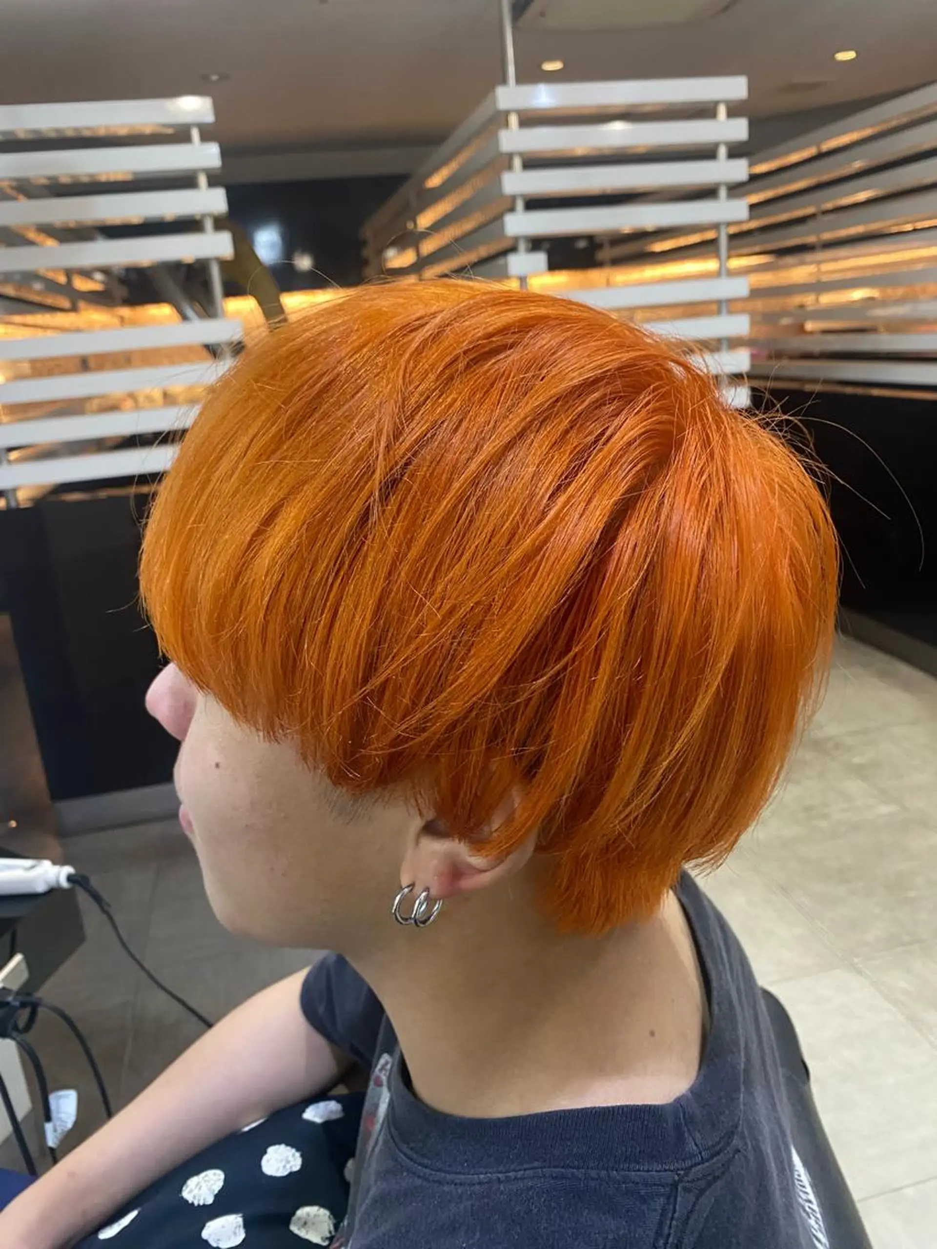カラー ヘアアレンジ メンズ マッシュ ダブルカラー オレンジ DISCOHAIRsanc（ルジャルダン町田）所属・烏山 達也のヘアスタイル