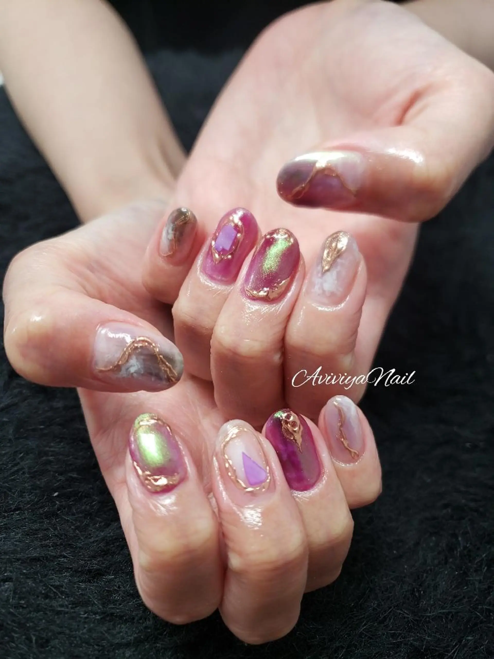ネイル ニュアンスネイル AviviyaNail所属・kubo ayaのネイルデザイン