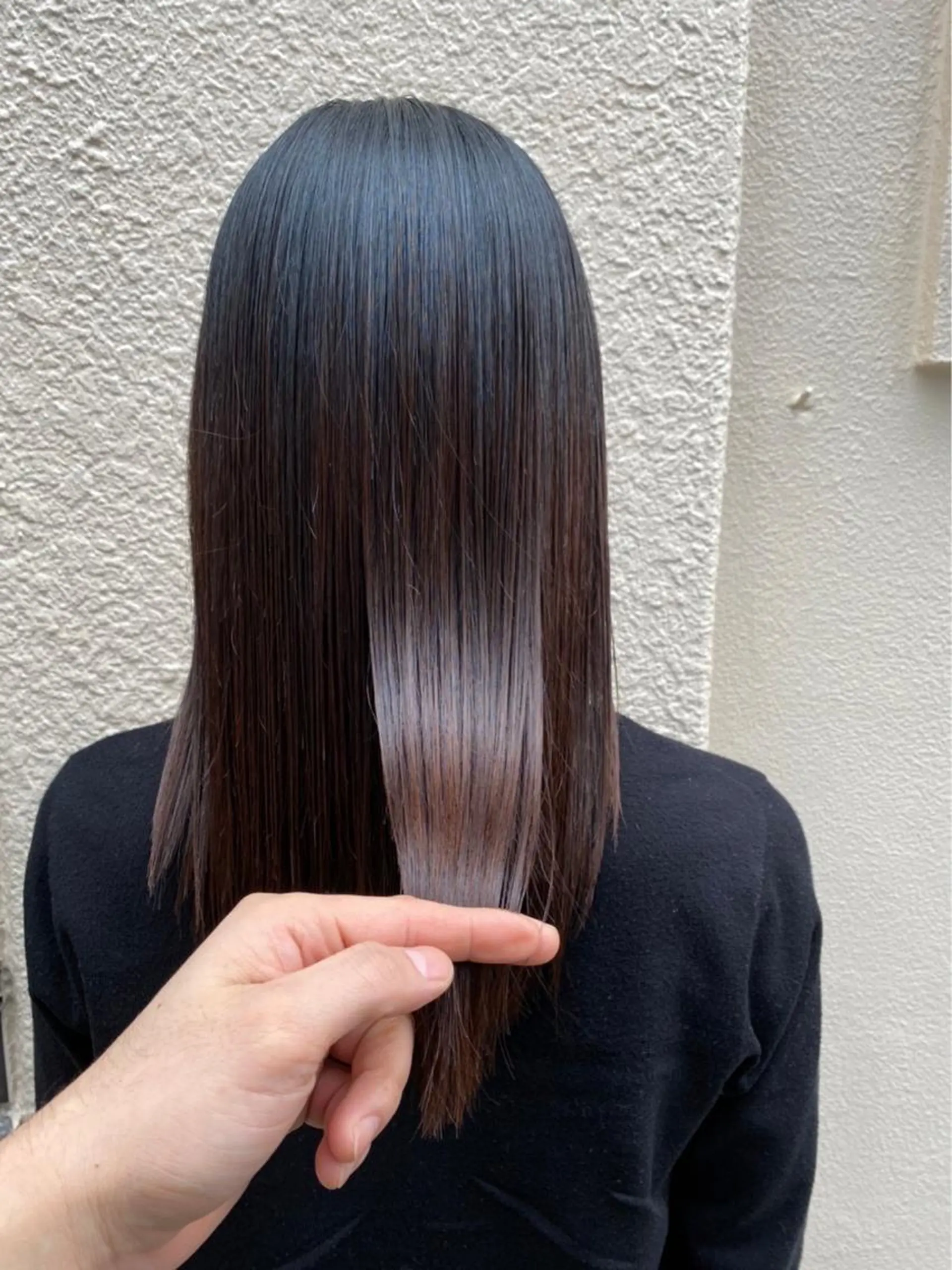 セミロング カット KAZUKI新宿 カット　パーマのヘアスタイル
