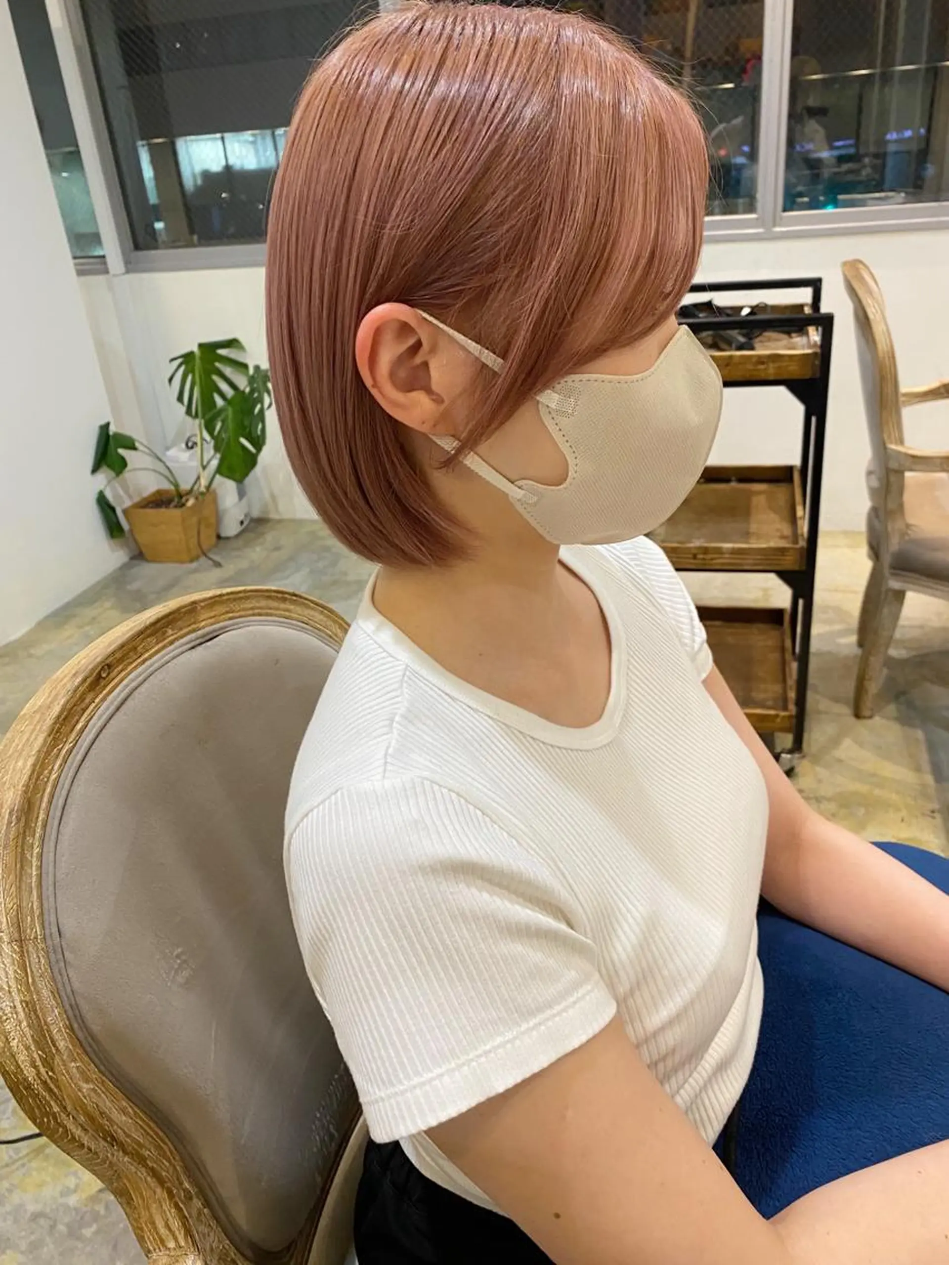 ショート カラー ベージュカラー ミルクティーベージュ Defi梅田店所属・🌈モリグチ ケイスケ🦄のヘアスタイル