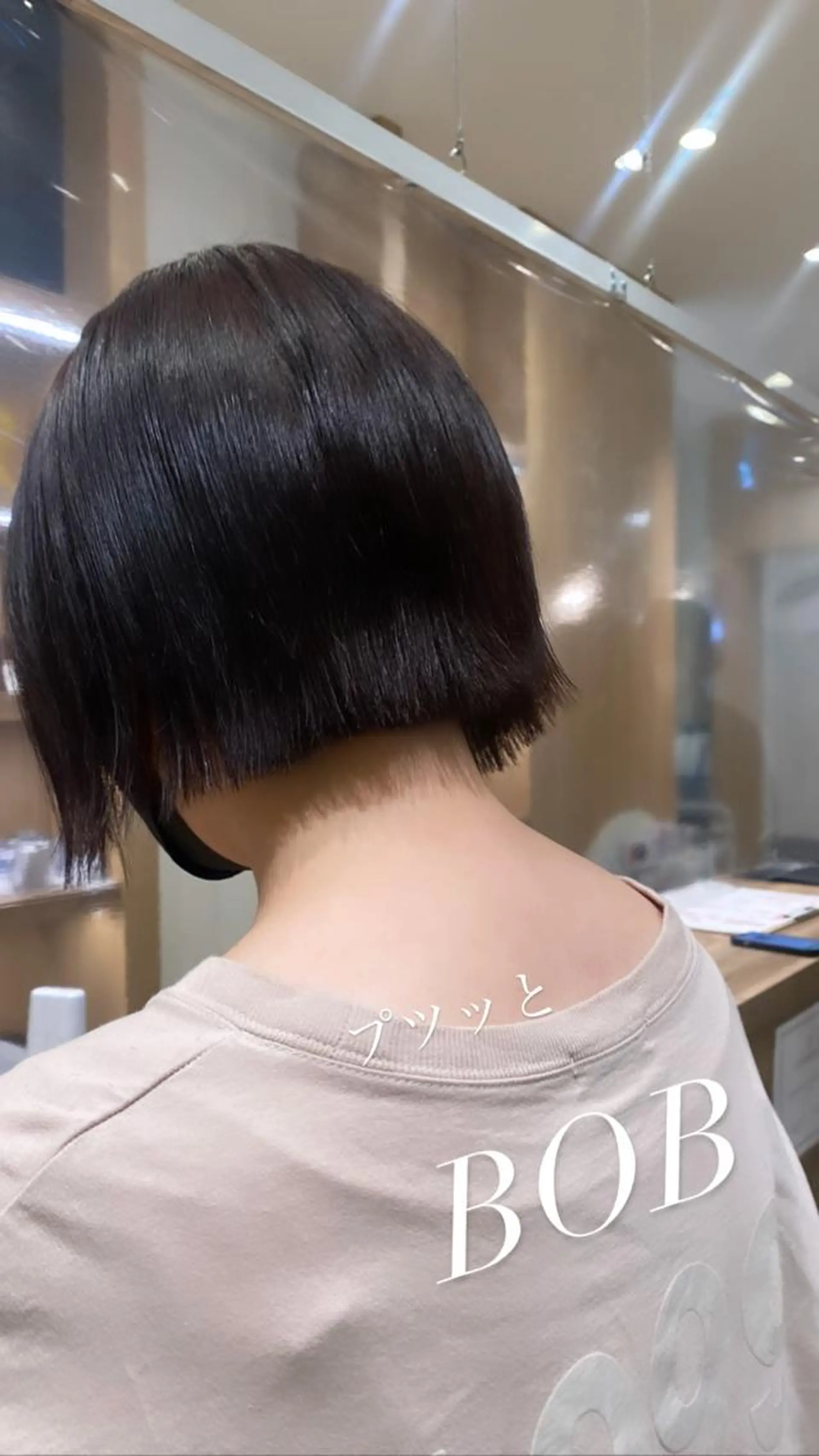 ショート カラー ワンレンボブ ショートボブ ボブ 髪質改善 ショートヘア 🌿ブリーチ/髪質 改善/🌿‬JINのヘアスタイル