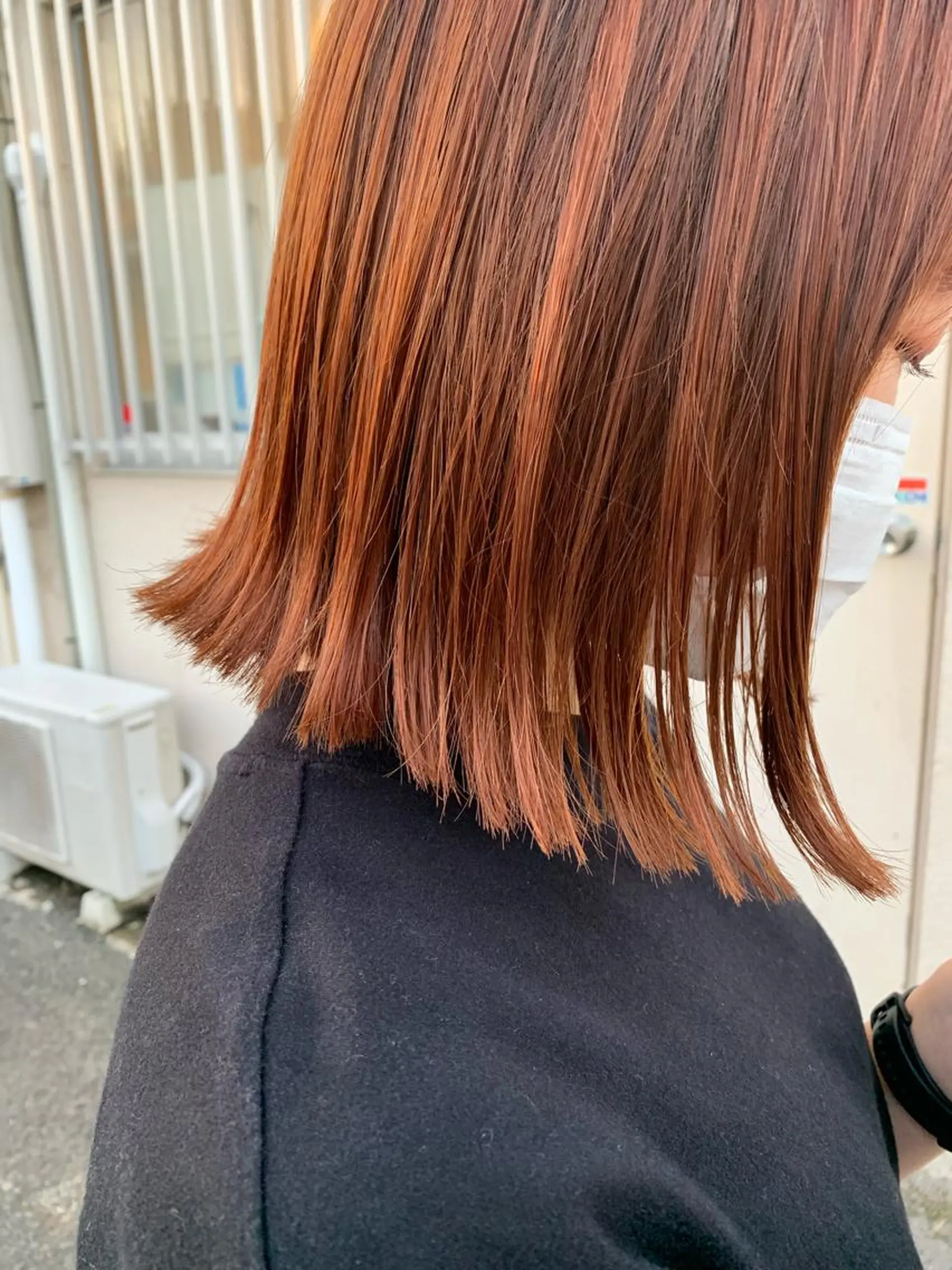 ミディアム カラー 齋藤 志穂のヘアスタイル