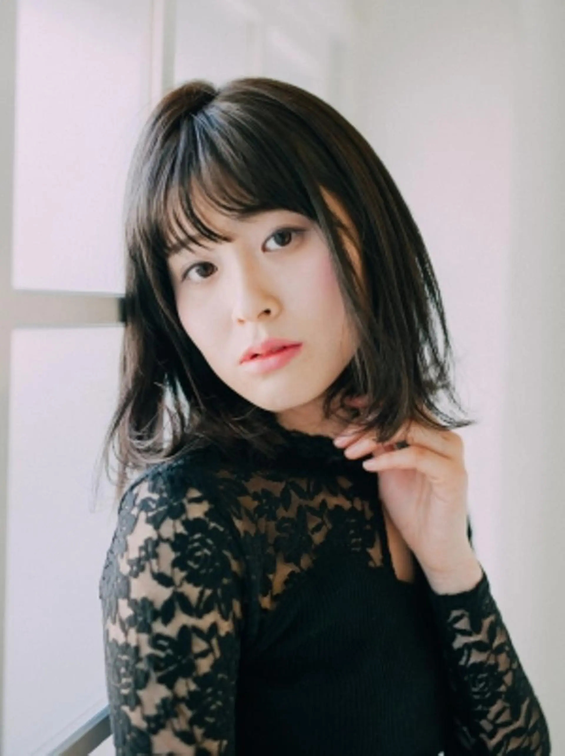 ミディアム カラー パーマ amie 高崎 【アミ】のヘアスタイル