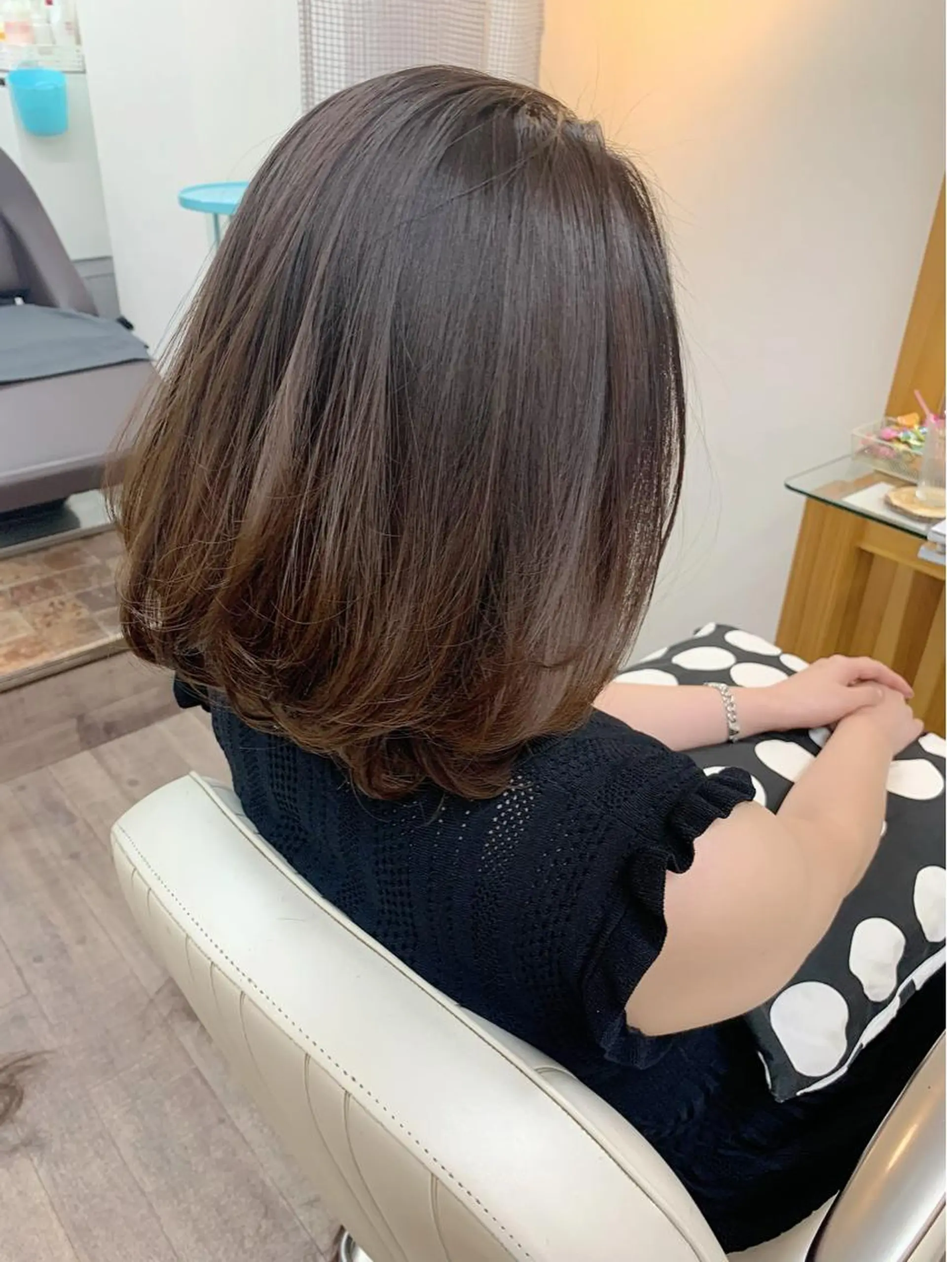 ミディアム 縮毛矯正 ajuga所属・hama yukiのヘアスタイル