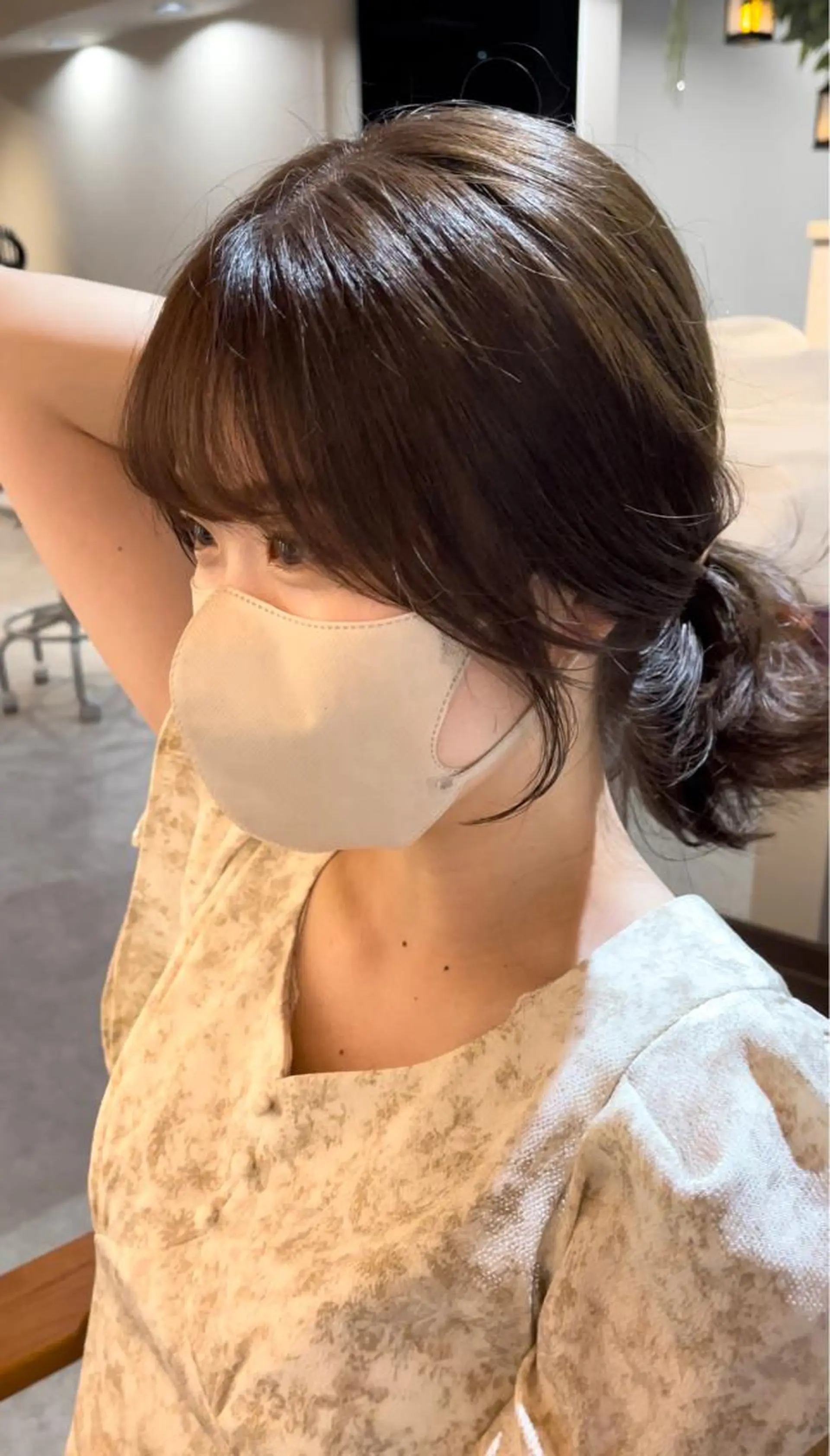 セミロング カット ヘアカラー トリートメント hyphen《ハイフン》所属・市村 香多のヘアスタイル