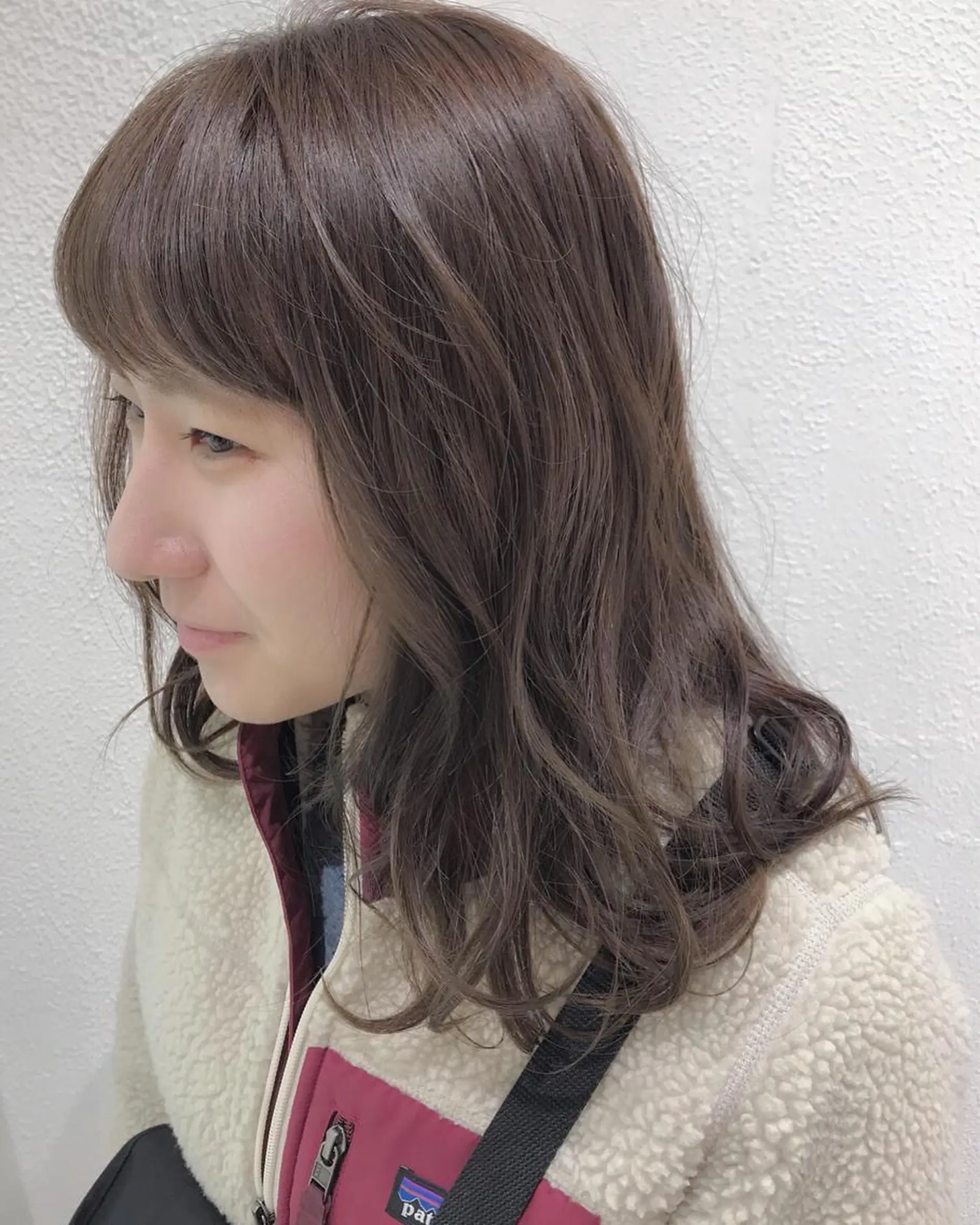 ミディアム カラー ウエモト　タク ショート/レイヤーのヘアスタイル