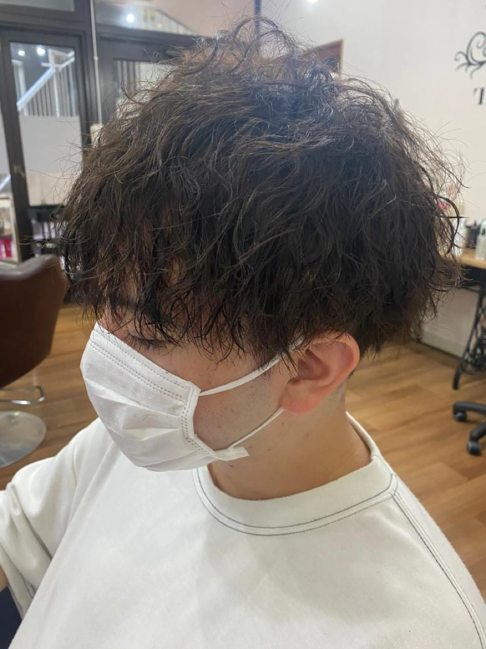 メンズ カット パーマ ヘッドスパ 松村 崇弘のヘアスタイル