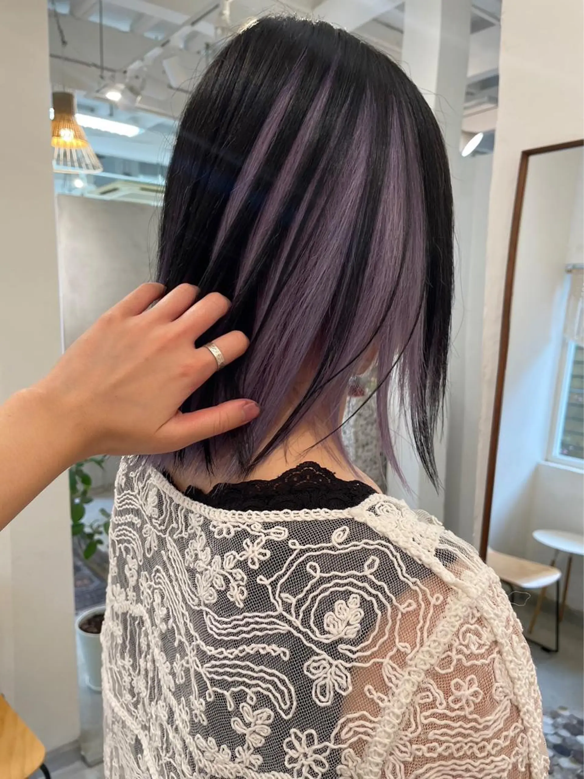 ミディアム ヘアカラー ブリーチカラーが人気 onnuのヘアスタイル