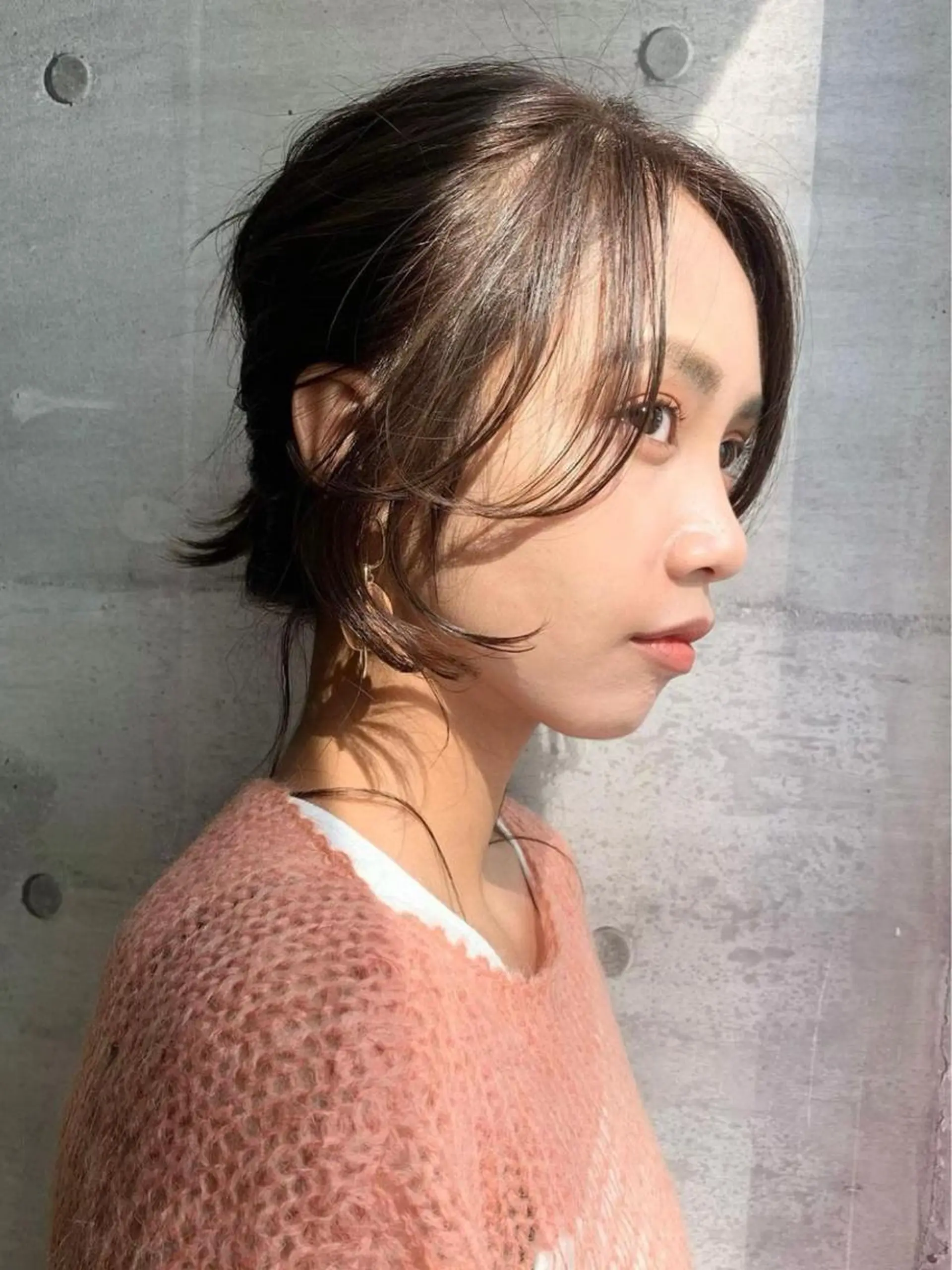 ロング カラー グレージュ カーキグレージュ 韓国風ヘア おくれ毛 ヘアカラー トリートメント 韓国 /男女🆗 細江　美紅のヘアスタイル