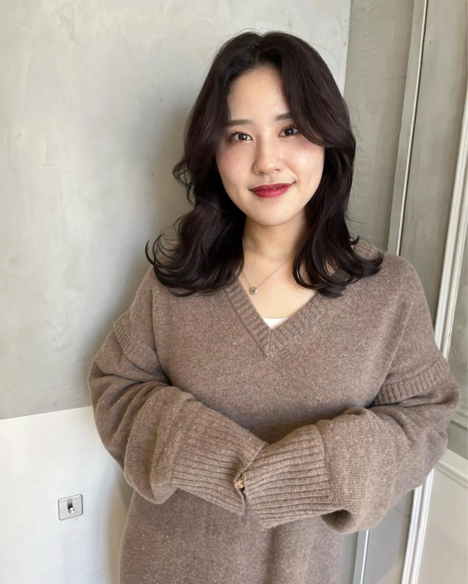 ミディアム 韓国レイヤーカット 🇰🇷mireiのヘアスタイル