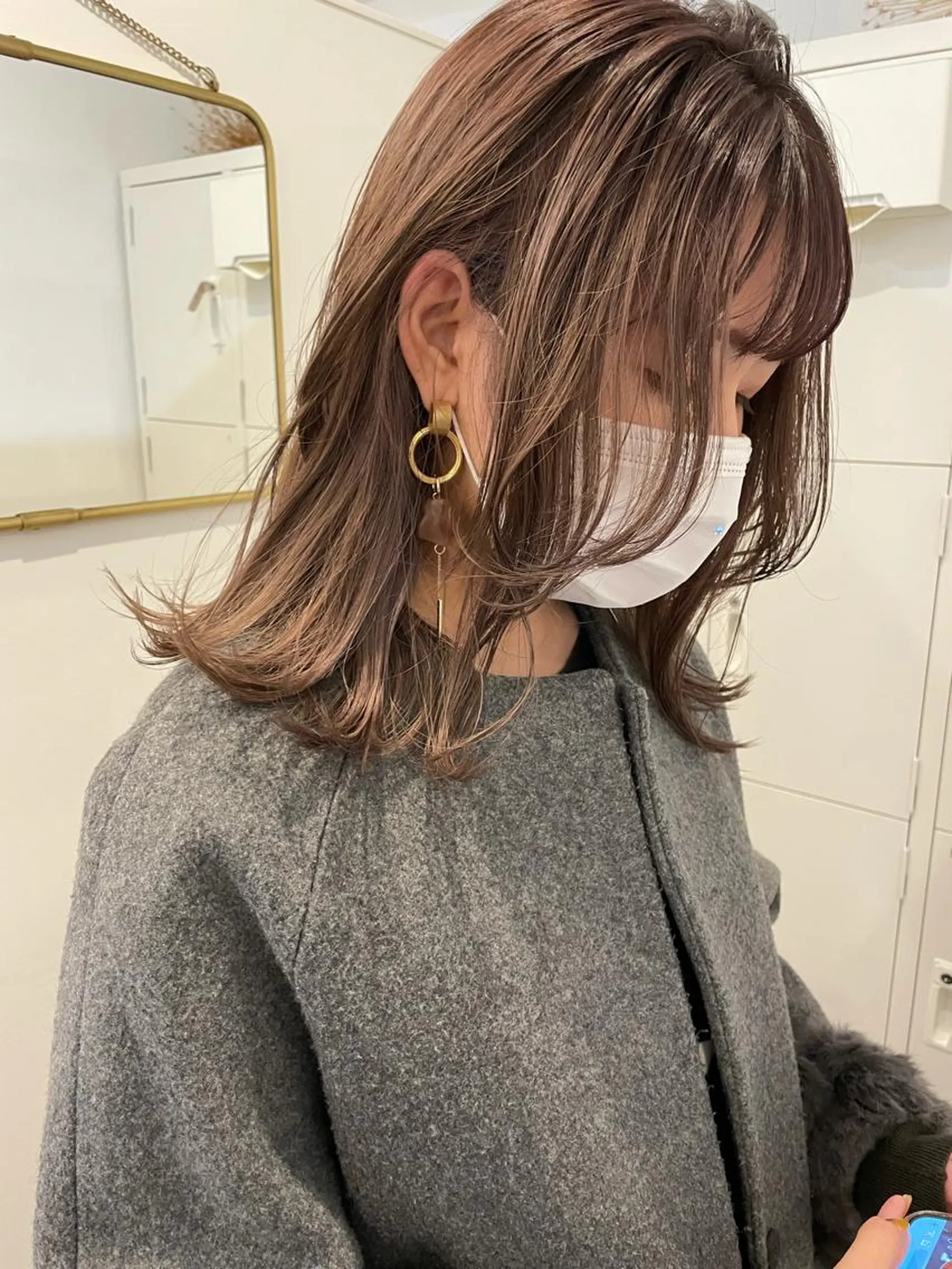 カラー 大迫 江梨のヘアスタイル