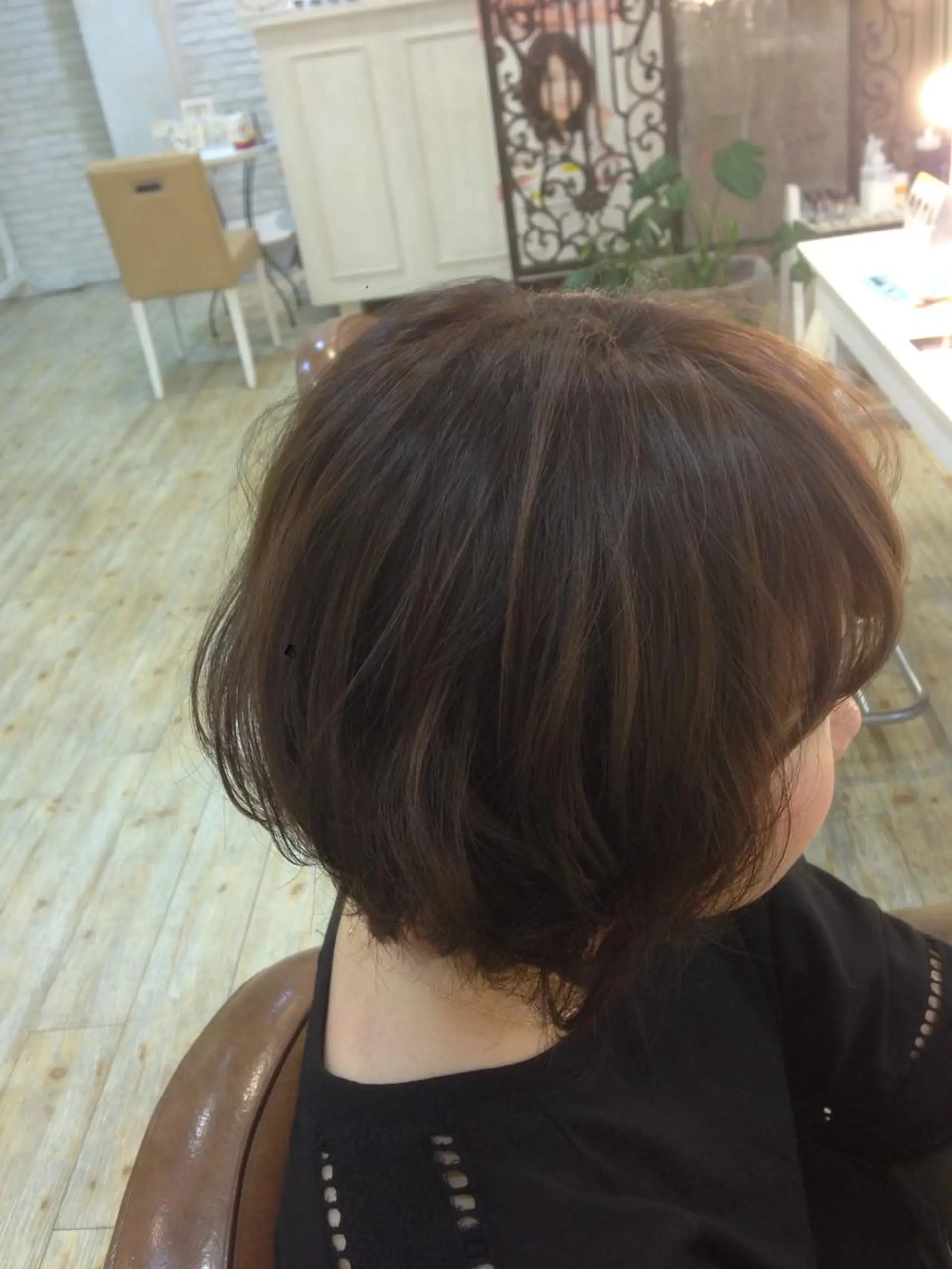 ショート カラー アッシュ ベージュカラー ハイライトカラー ハイライト 小倉 聖也のヘアスタイル