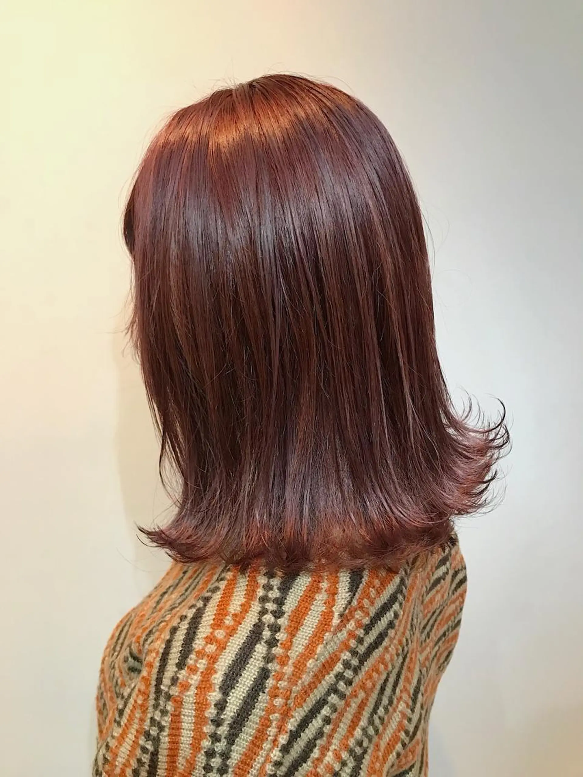 ミディアム カラー 透明感カラー ピンクカラー ヘアカラー トリートメント lani 天神大名/ブリーチのヘアスタイル