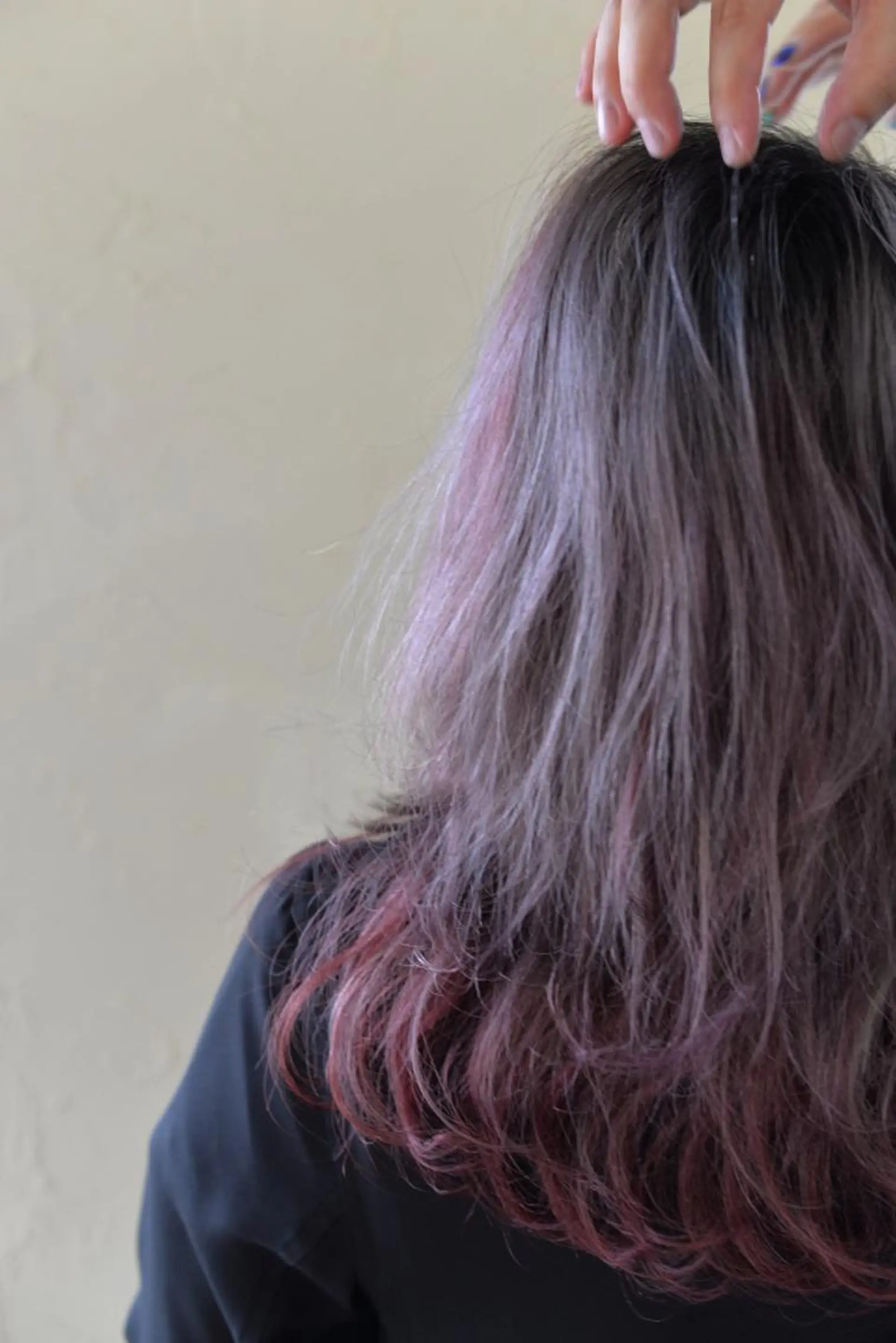 ロング カラー アッシュ ラベンダーカラー ラベンダーアッシュ 大嶋 宏隆のヘアスタイル