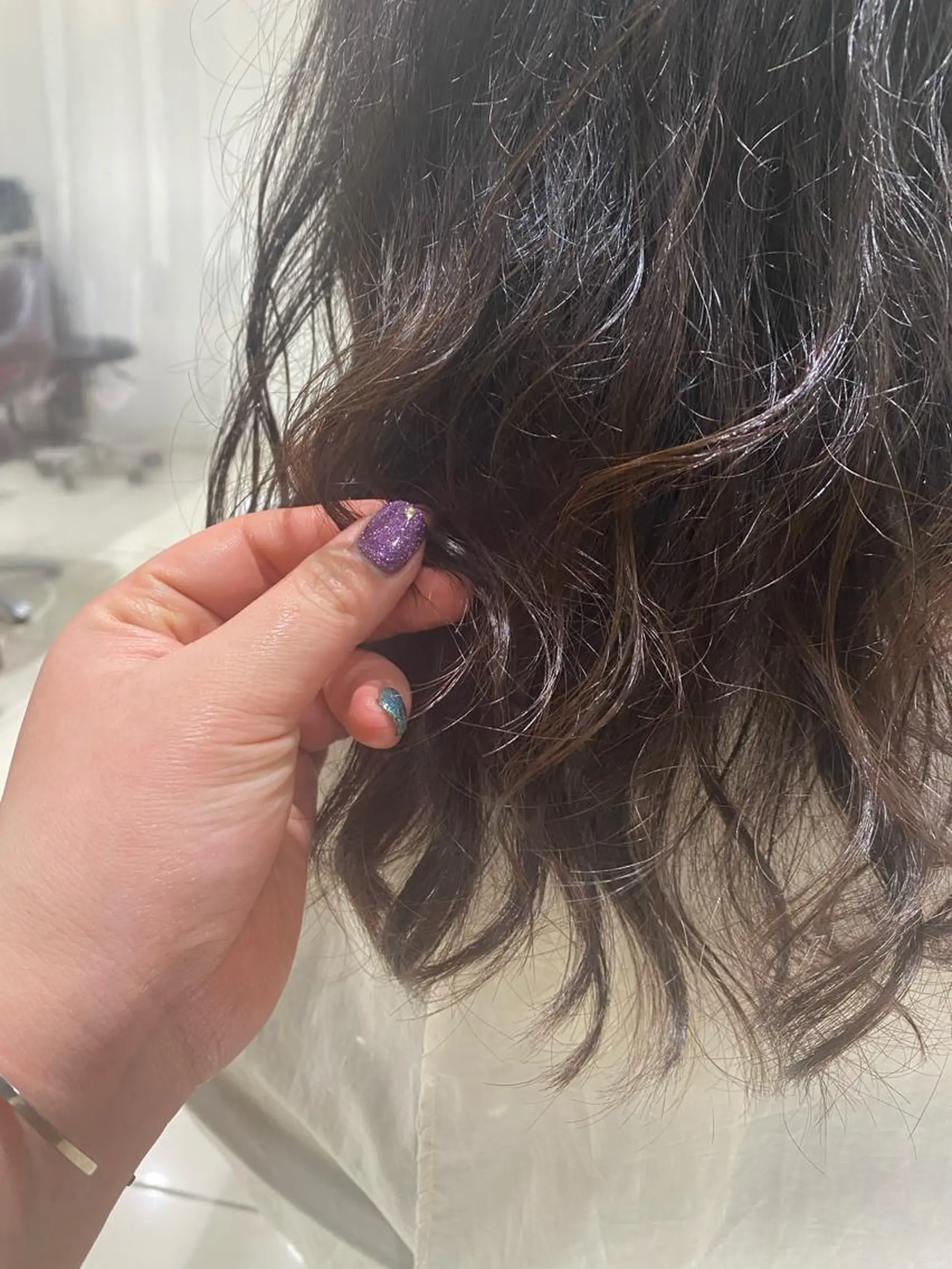 ミディアム パーマ BLENDby happiness所属・KAORU/絹髪 /髪質改善/奈良のヘアスタイル