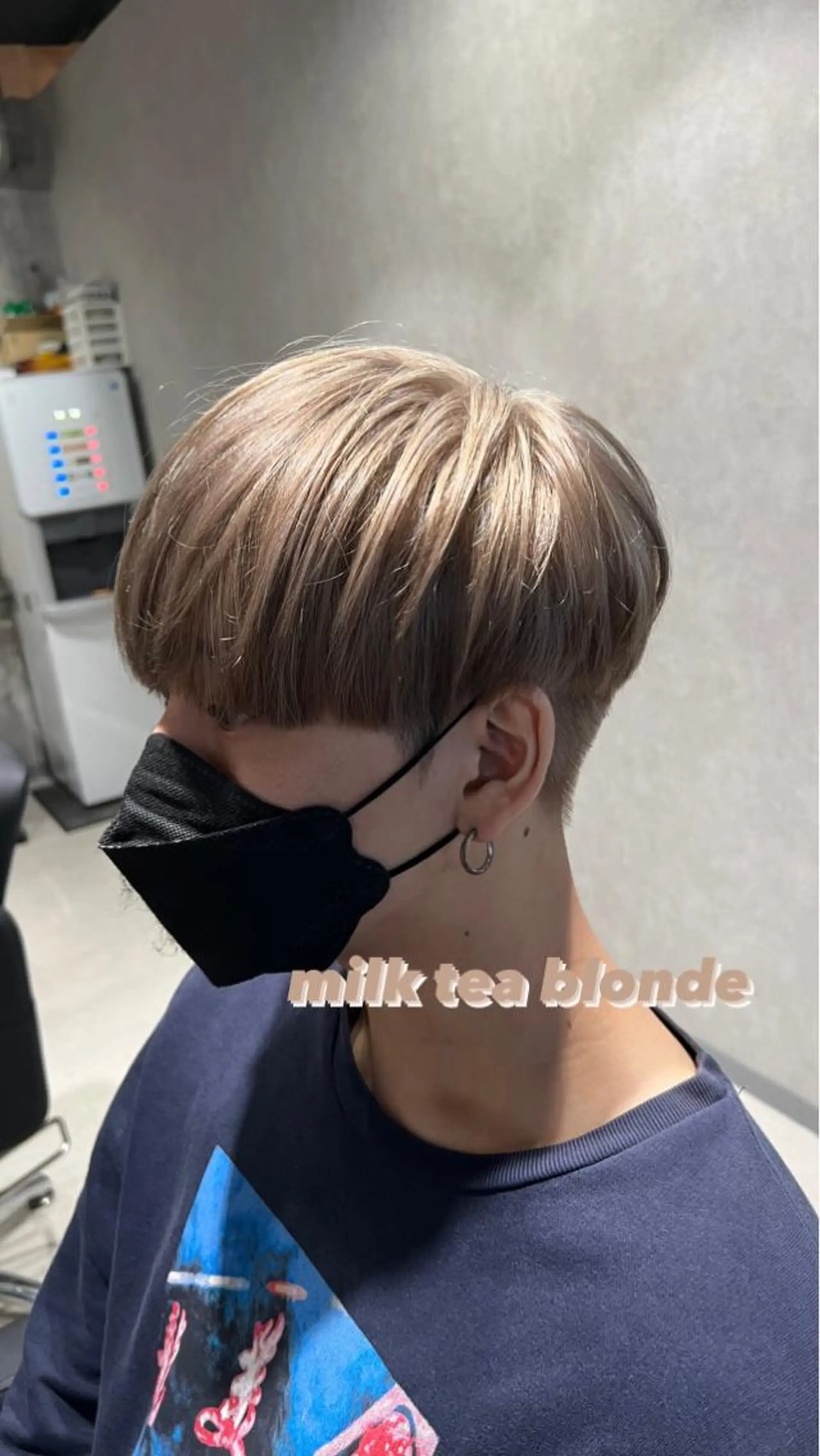 ショート カラー メンズ マッシュ ブロンド カット ヘアカラー トリートメント _WHITE京橋店所属・髪質改善_WHITE RYUSUKEのヘアスタイル