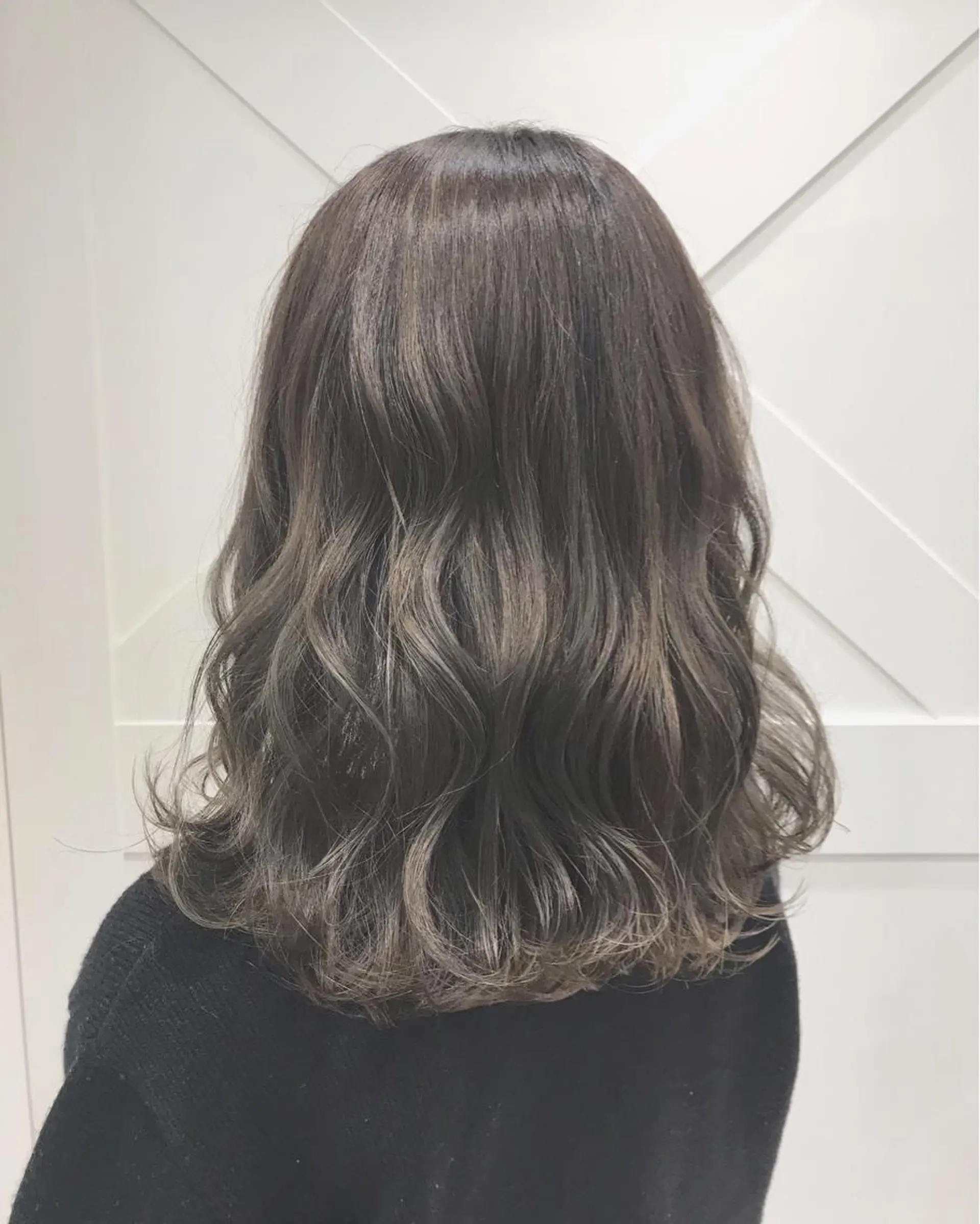 セミロング カラー パーマ ヘアアレンジ IwAsh二俣川所属・IwAsh✄﻿ アオイのヘアスタイル