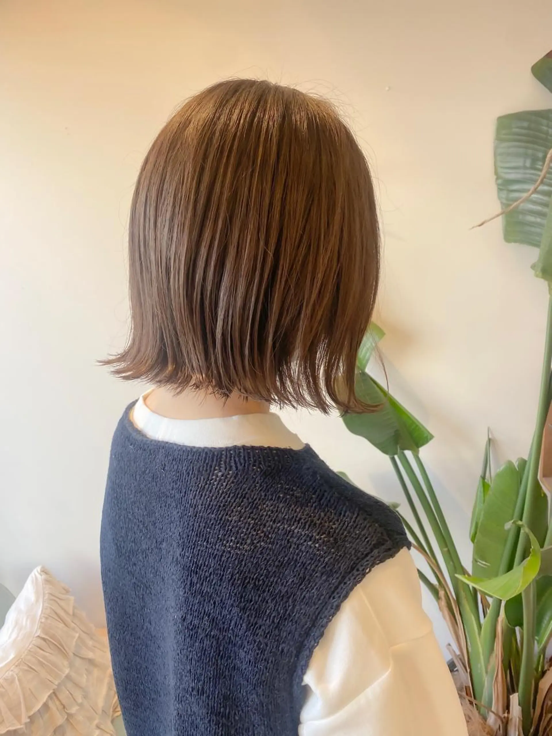 ショート カット ヘアカラー ボブ韓国風レイヤー 錦糸町/畠中ケントのヘアスタイル