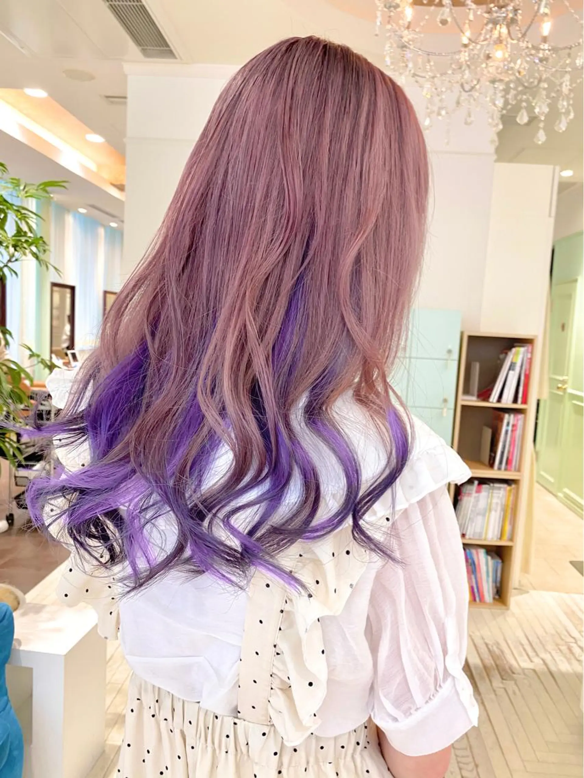 ロング カラー デザインカラー トリートメント Re:ta Hair 飯田淳平のヘアスタイル