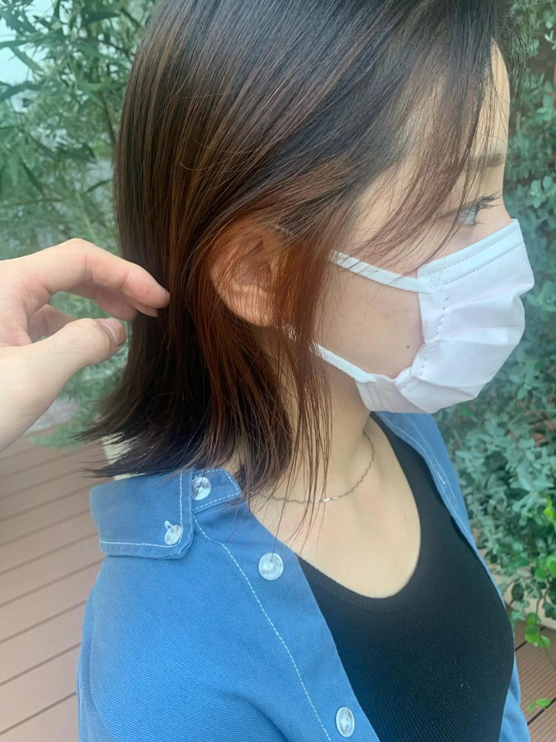 ミディアム カラー ヘアカラー ハイトーン/メンズ/ ウルフ特化   小松のヘアスタイル