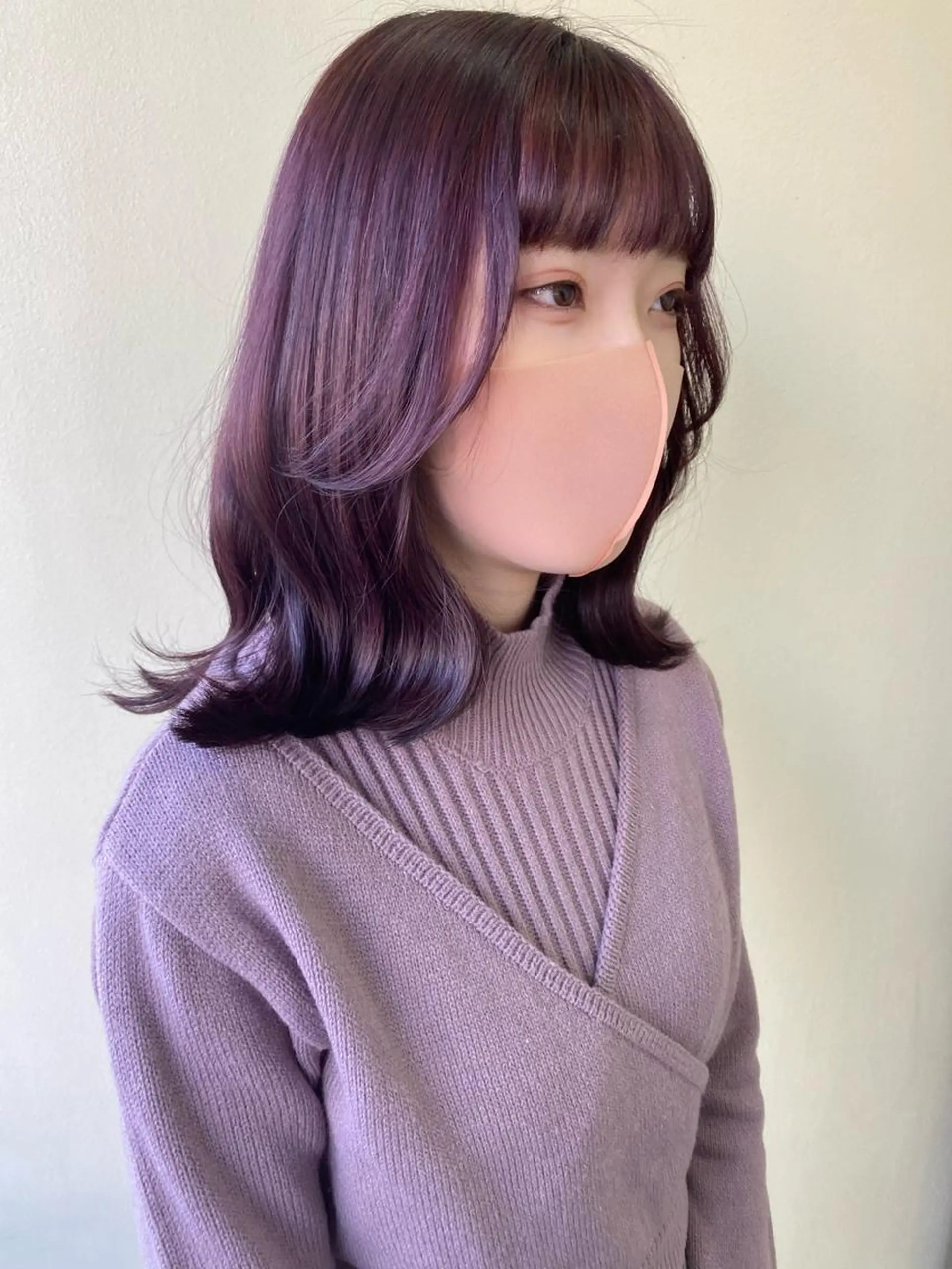 ミディアム くびれヘア エギョモリ 韓国ヘア🇰🇷 SAYAのヘアスタイル
