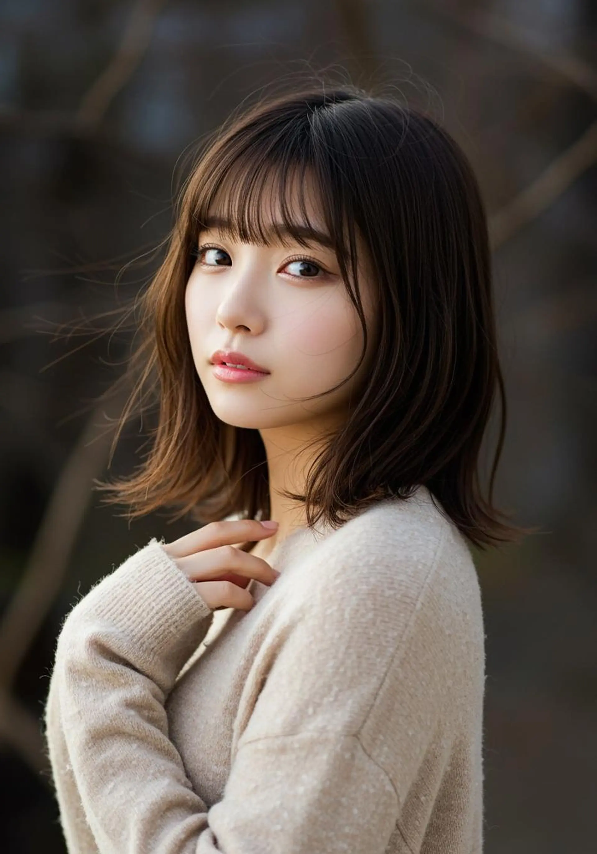 ミディアム 豊田 さくらのヘアスタイル