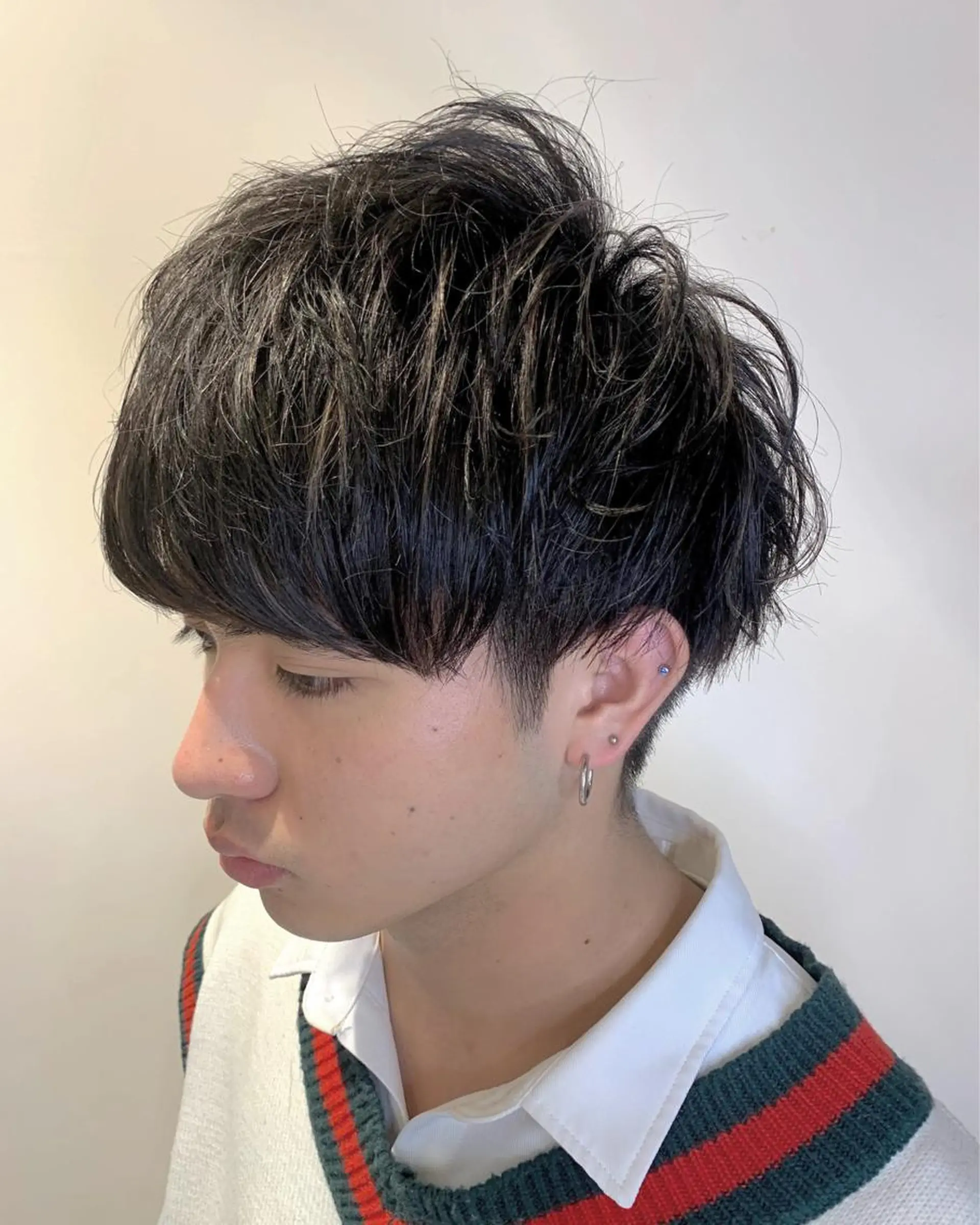 ショート カラー メンズ レイヤー🇰🇷 韓国ヘア💕トモミのヘアスタイル