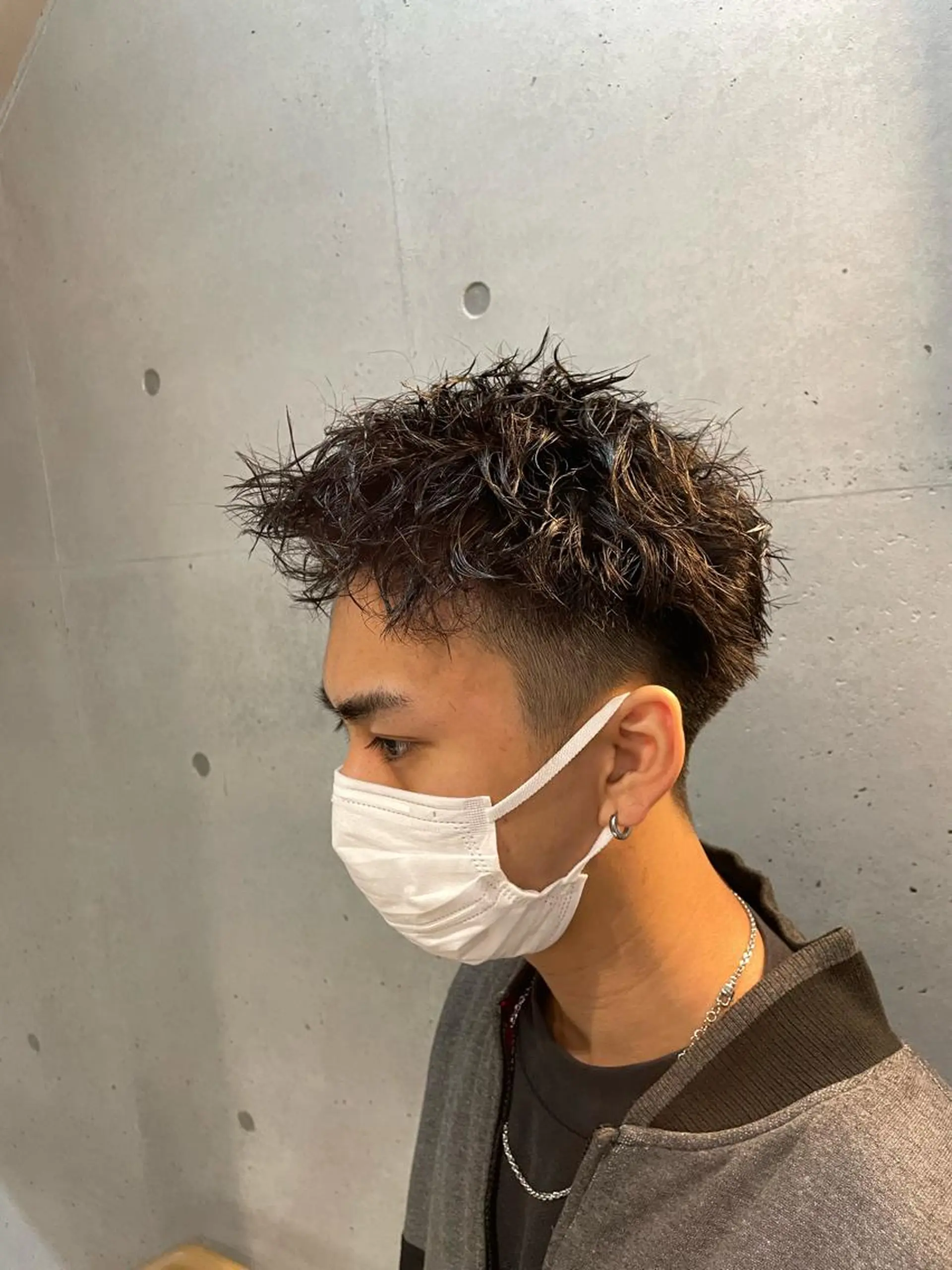 ショート カラー パーマ メンズ メンズパーマ メンズツイストパーマ ツイストパーマ カット 🔥メンズ超特化🔥 青木海斗のヘアスタイル