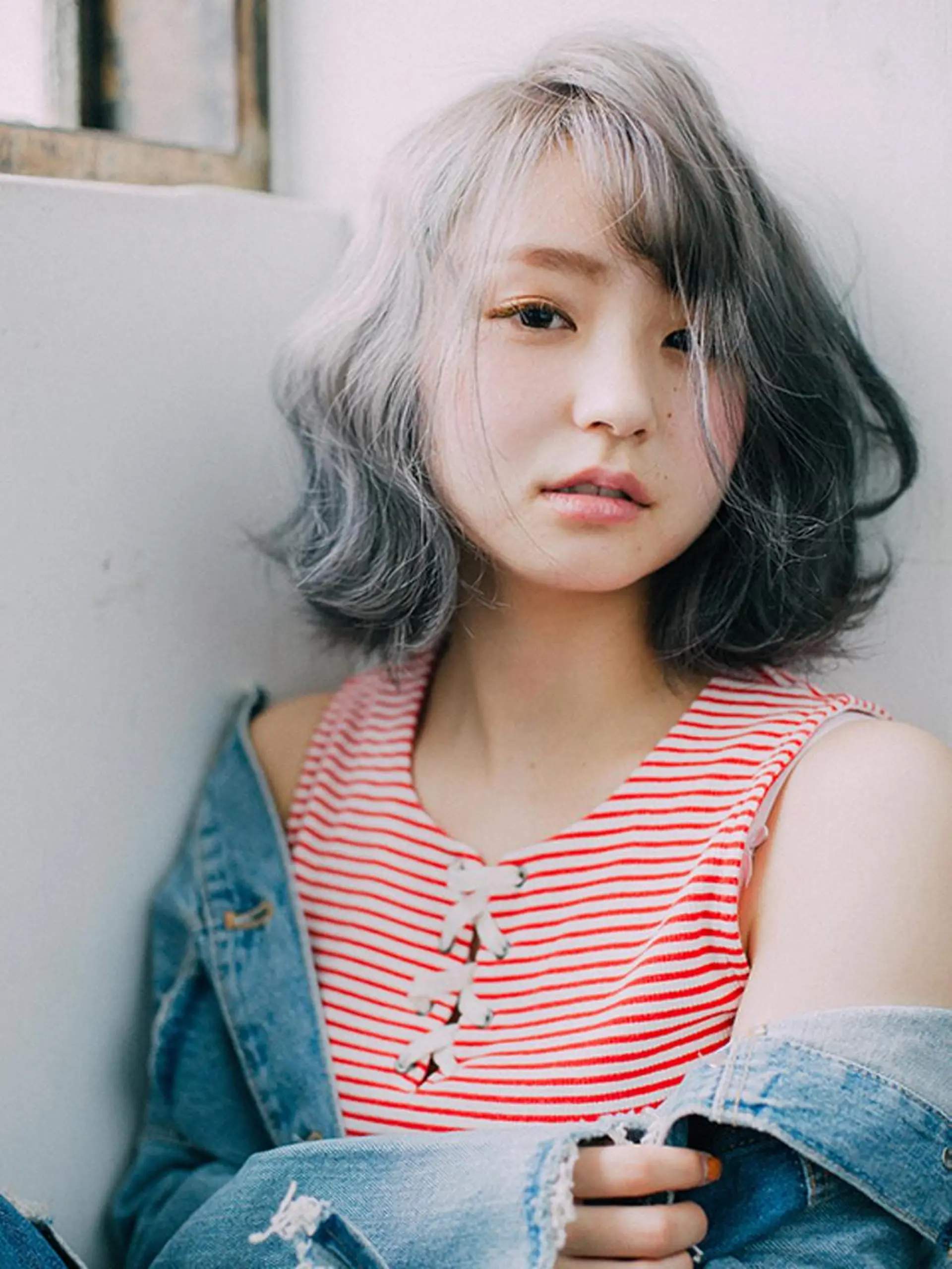ミディアム カラー 【公式】amble luxe池袋東口💛のヘアスタイル
