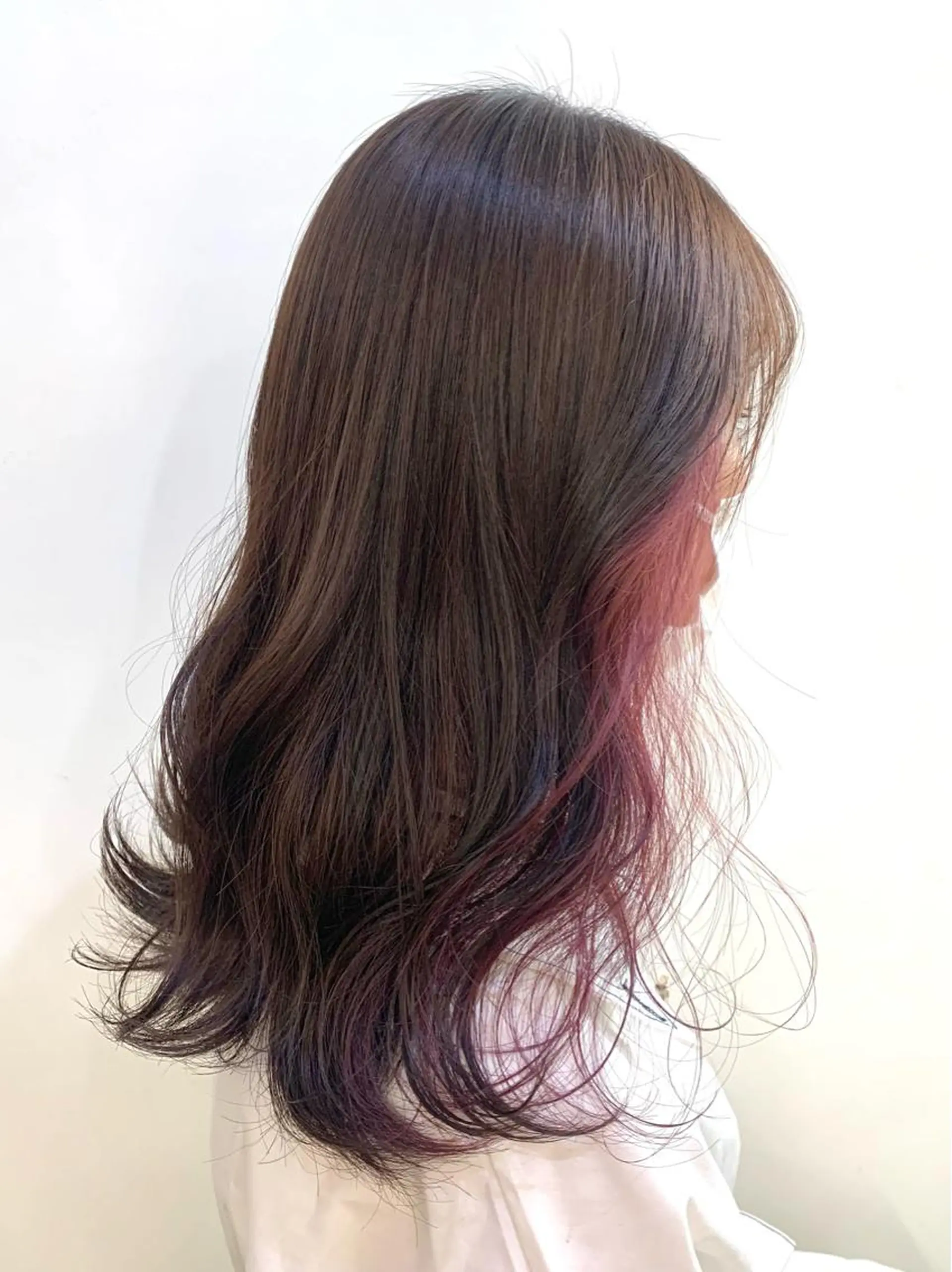 セミロング カラー ヘアアレンジ 🎀暖色カラー🎀 yurika♡のヘアスタイル