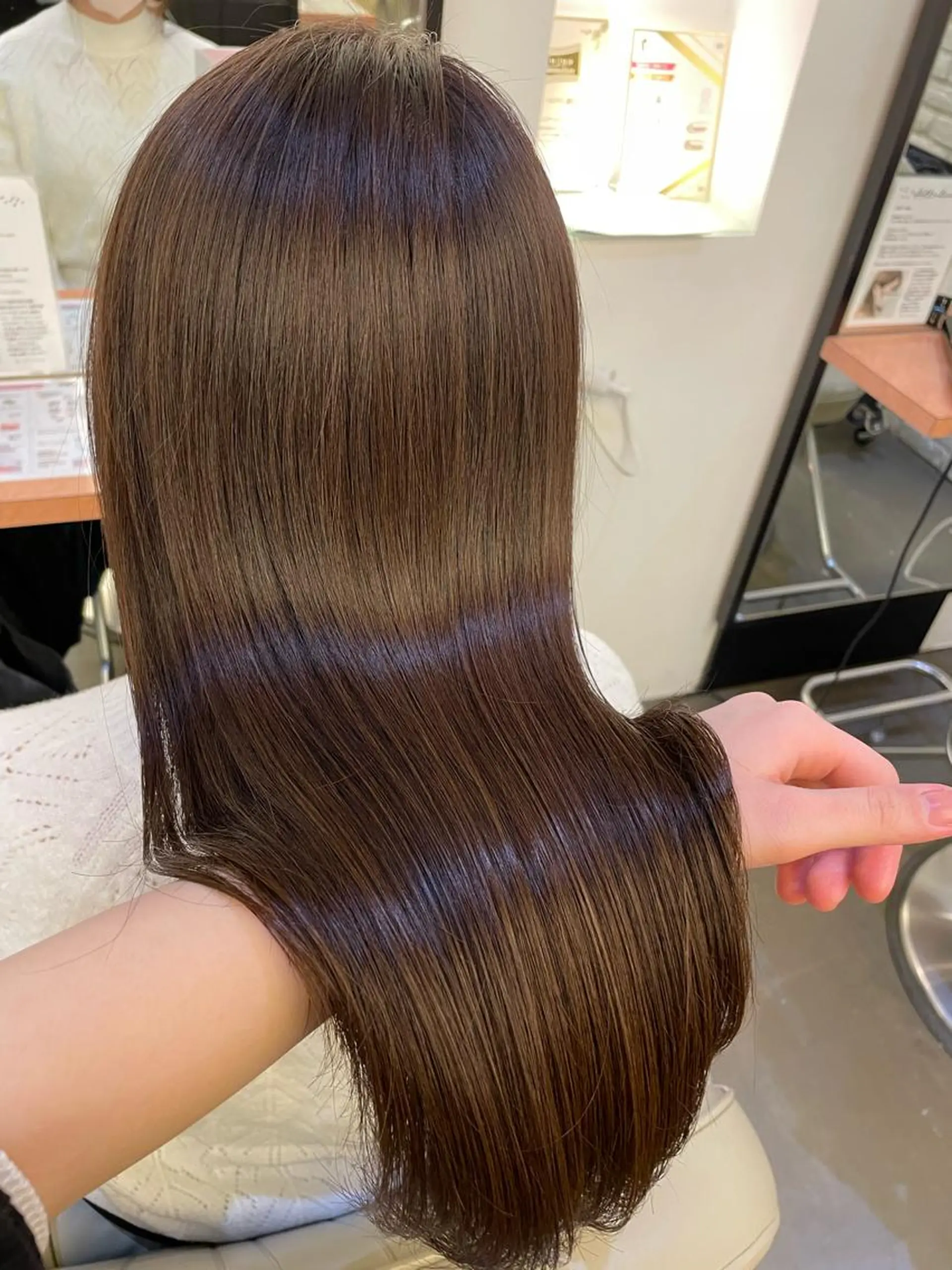 ロング カラー グレージュ カット ヘアカラー トリートメント ヘアセット 🍑まき/カット /髪質改善カラー🍑のヘアスタイル