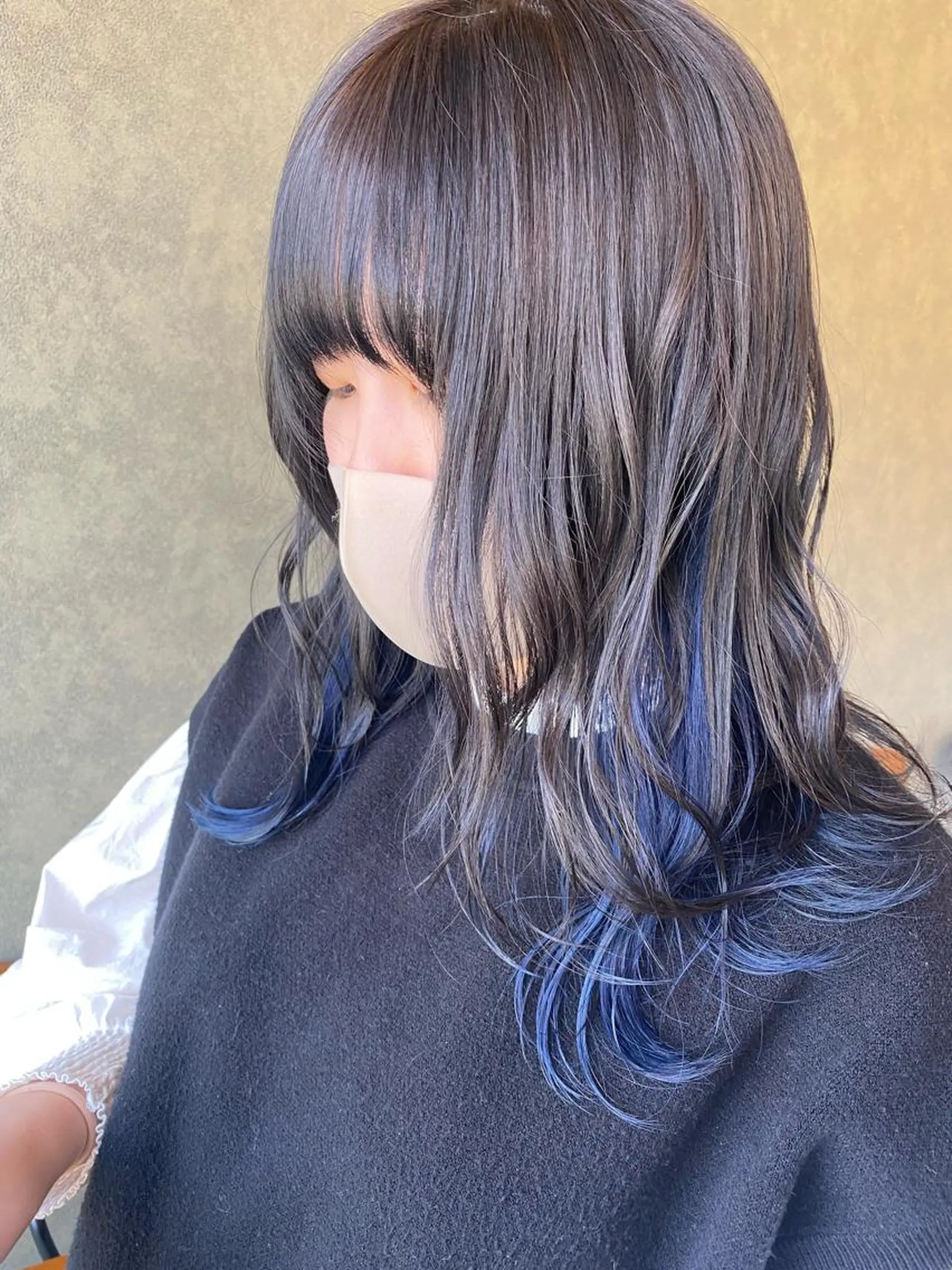 セミロング ヘアカラー Un Fleur所属・立野 希沙のヘアスタイル