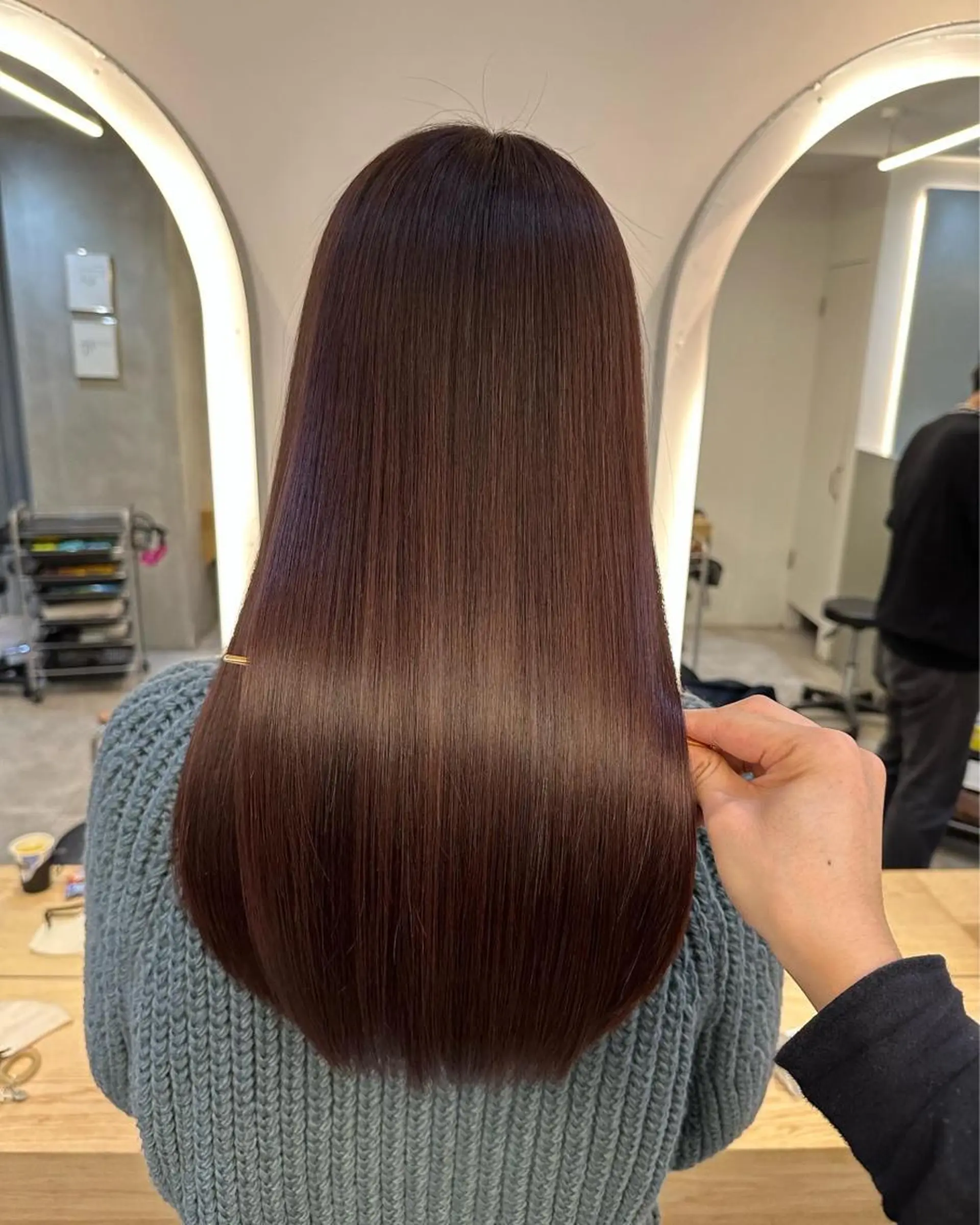 ロング カット ヘアカラー トリートメント 💍美髪矯正💍 山田　涼也のヘアスタイル