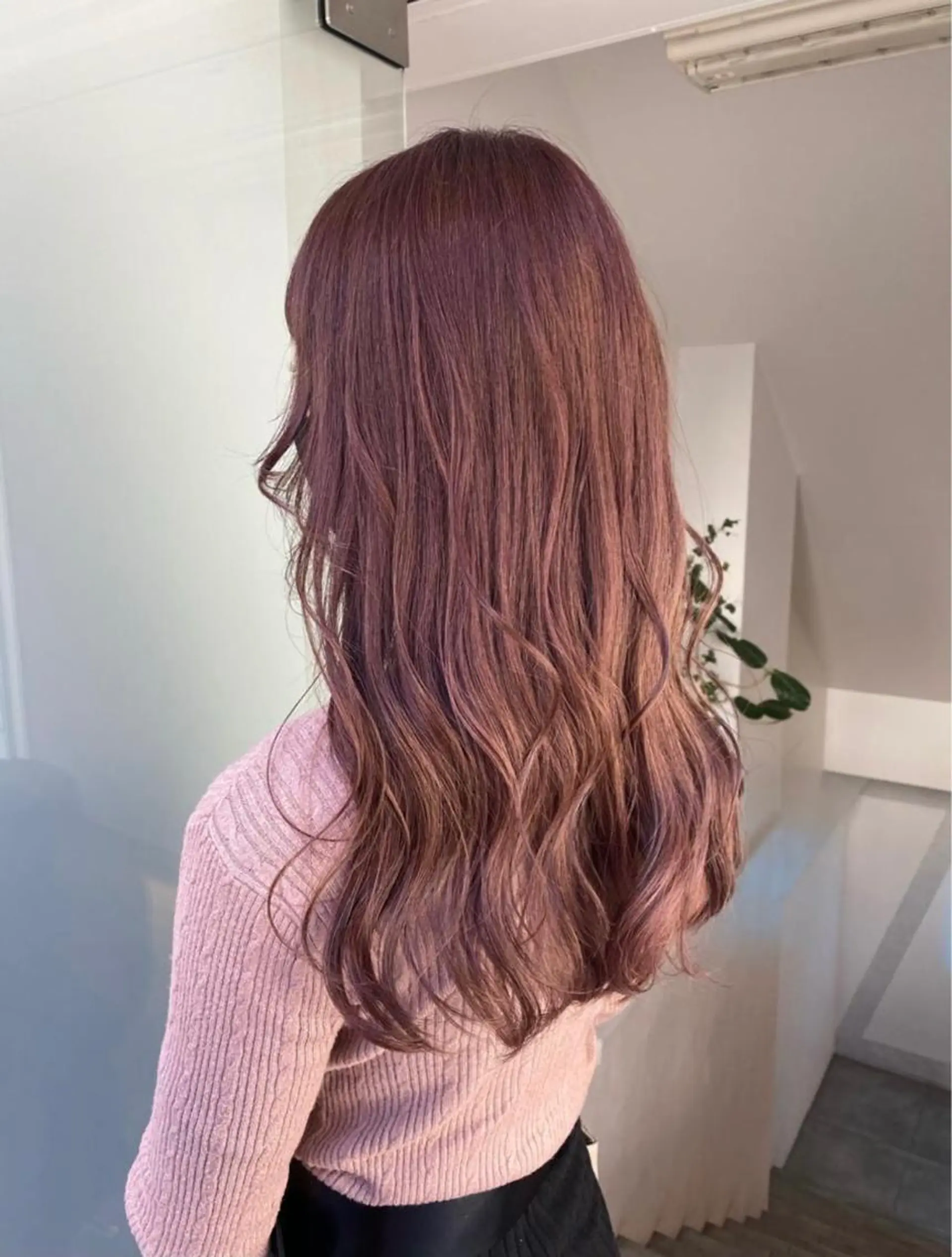 ロング カラー ラベンダーカラー ラベンダーピンク ピンクカラー 透明感/レイヤー カット🎀マコのヘアスタイル