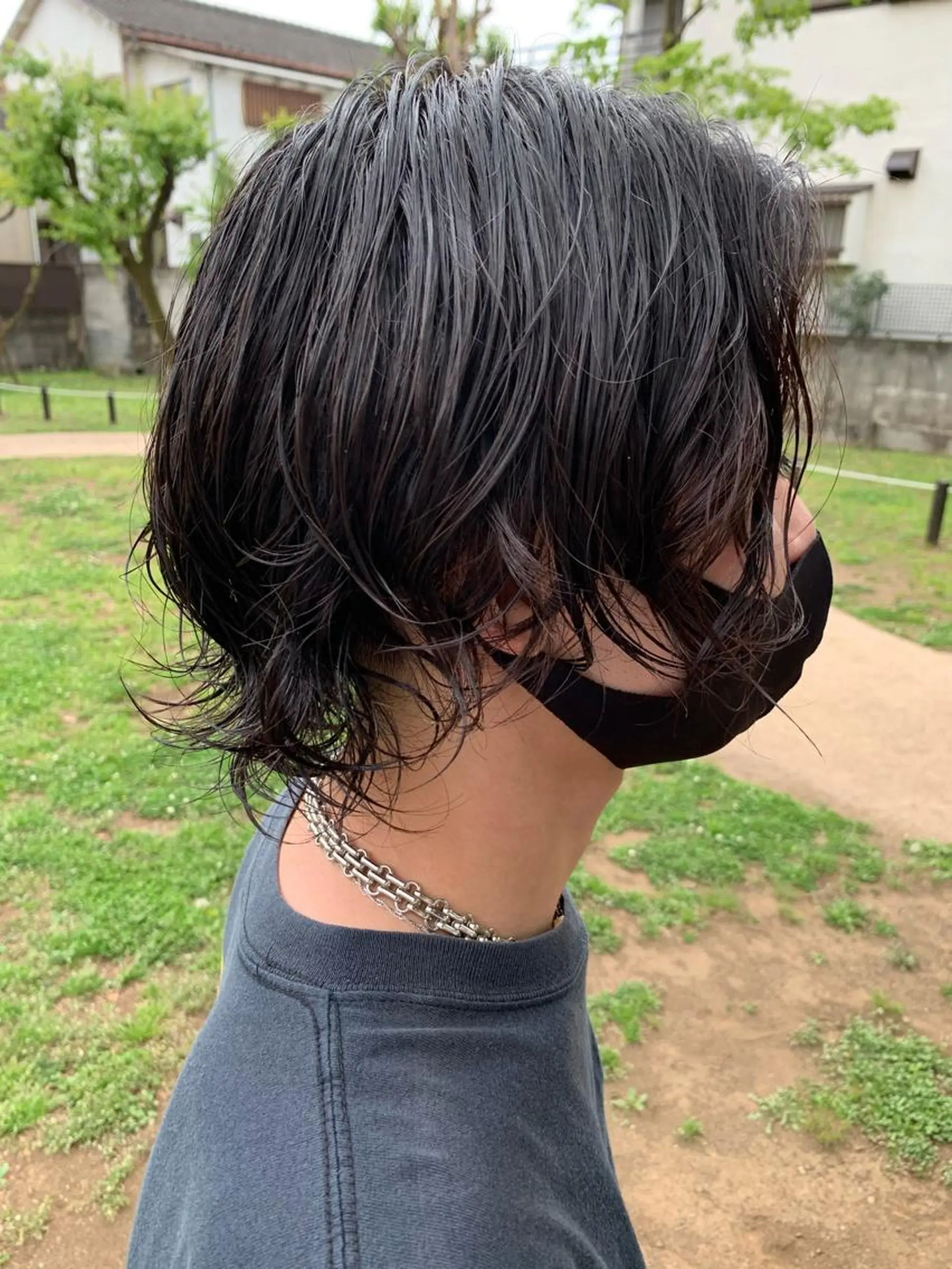 ミディアム パーマ メンズ レイヤー/メンズ /髪質改善 廣島公平のヘアスタイル