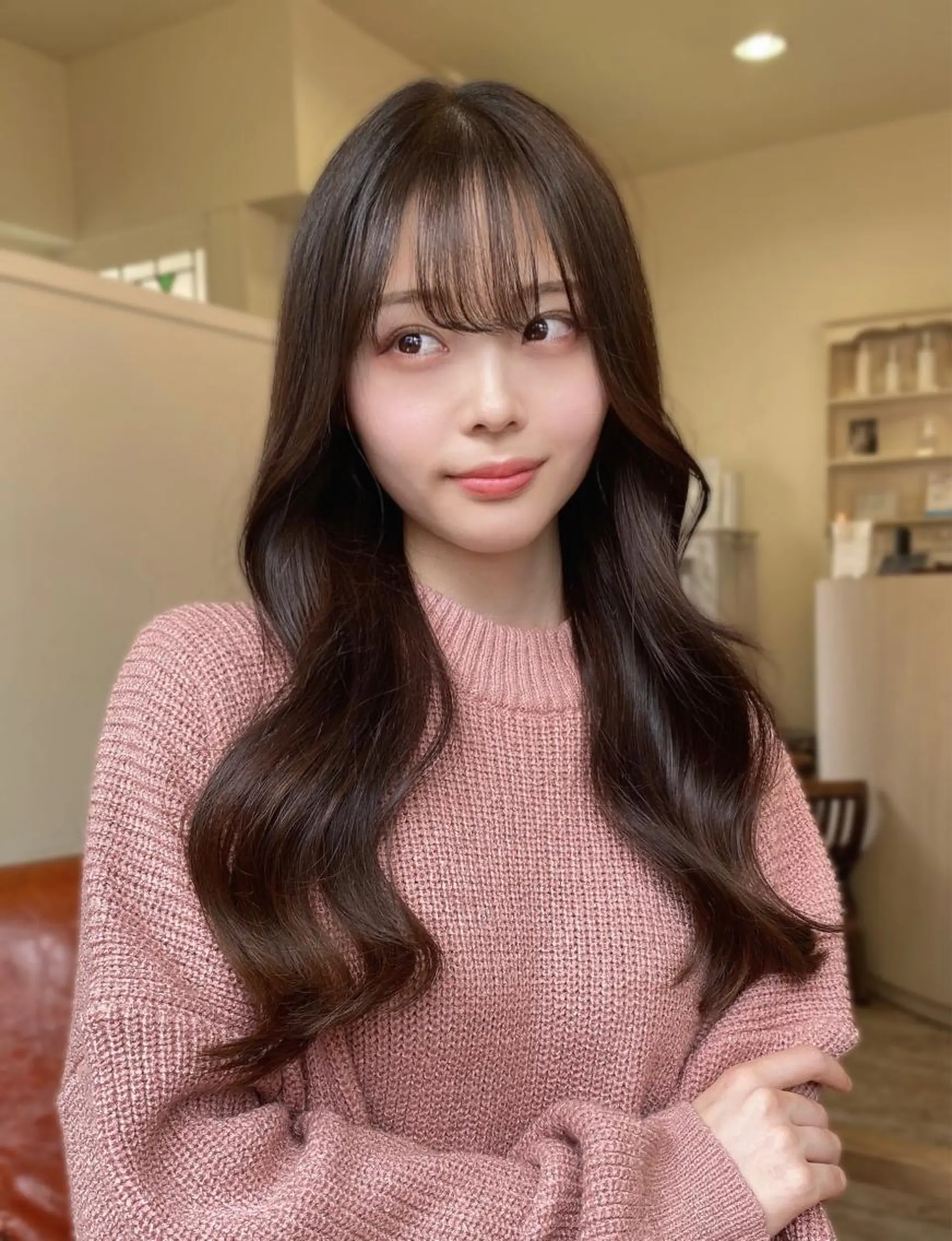 ロング ヨシンモリ カット ヘアカラー トリートメント 【艶ヘア】 どうまえのヘアスタイル