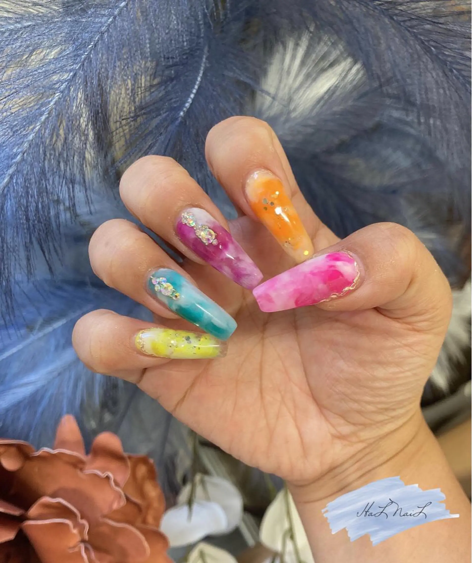 ネイル マットネイル ハンドネイル HaL NaiLのネイルデザイン
