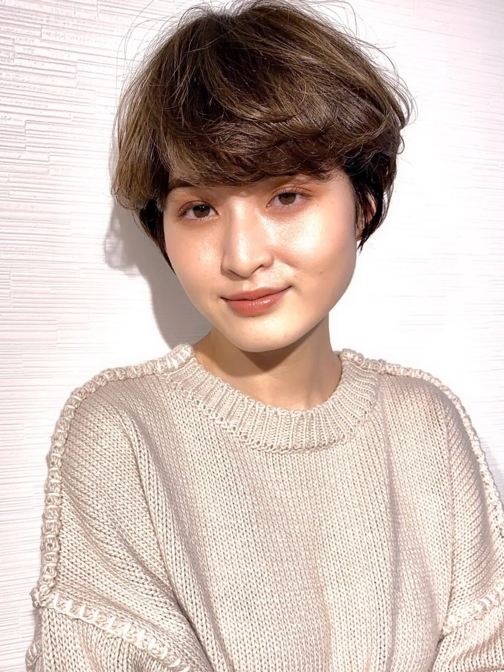 ショート カラー カット ヘアカラー 【韓国　レイヤー 髪質改善✨】かずのヘアスタイル