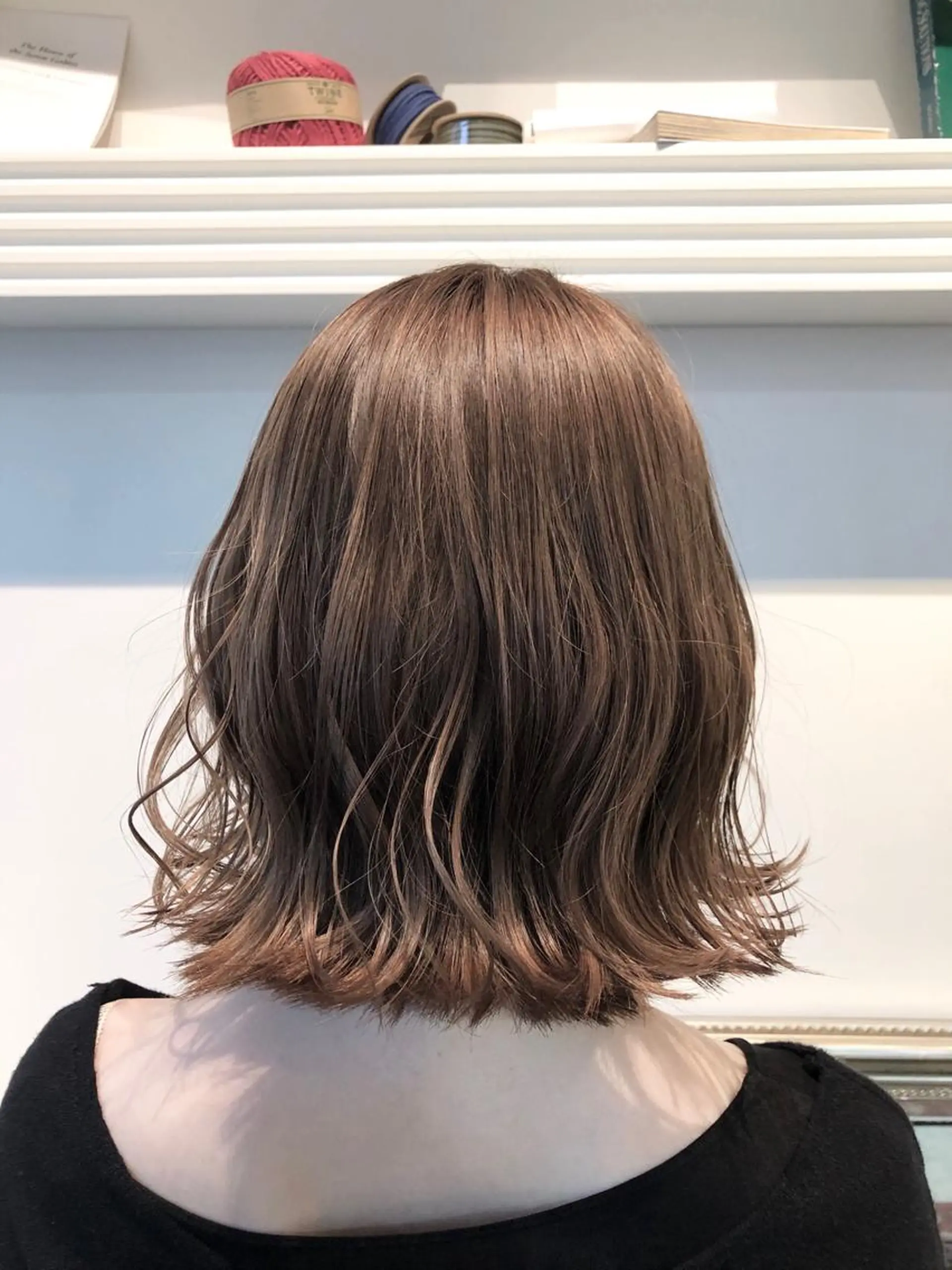 ミディアム カラー ベージュカラー ブリーチ ミルクティーベージュ ヘアカラー トリートメント 💐パーソナルカラー /市橋加菜💐のヘアスタイル