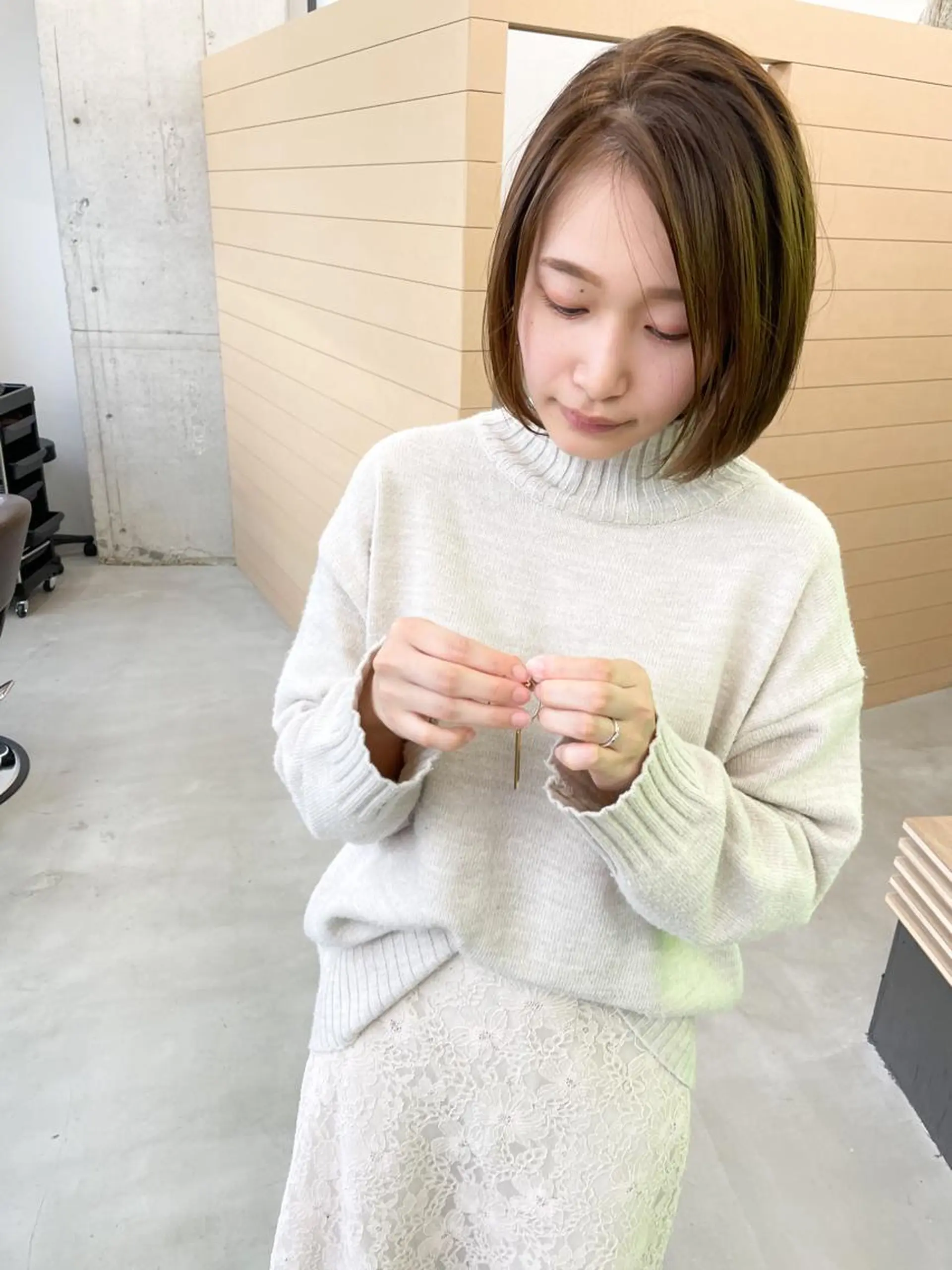 ショート ショートヘア カット 縮毛矯正 mua 鳳のヘアスタイル