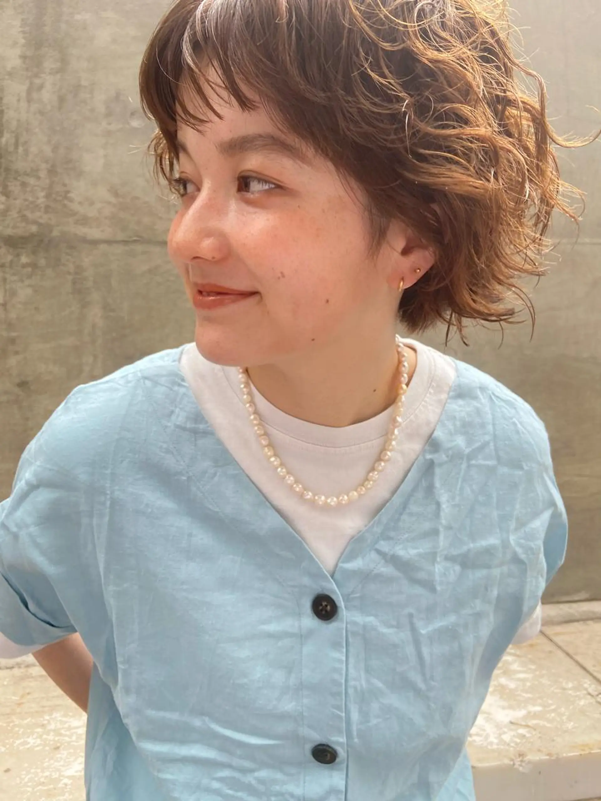ミディアム カラー パーマ カット ヘアカラー パーマ 🌿ブルーモスク TOKYO🌿のヘアスタイル