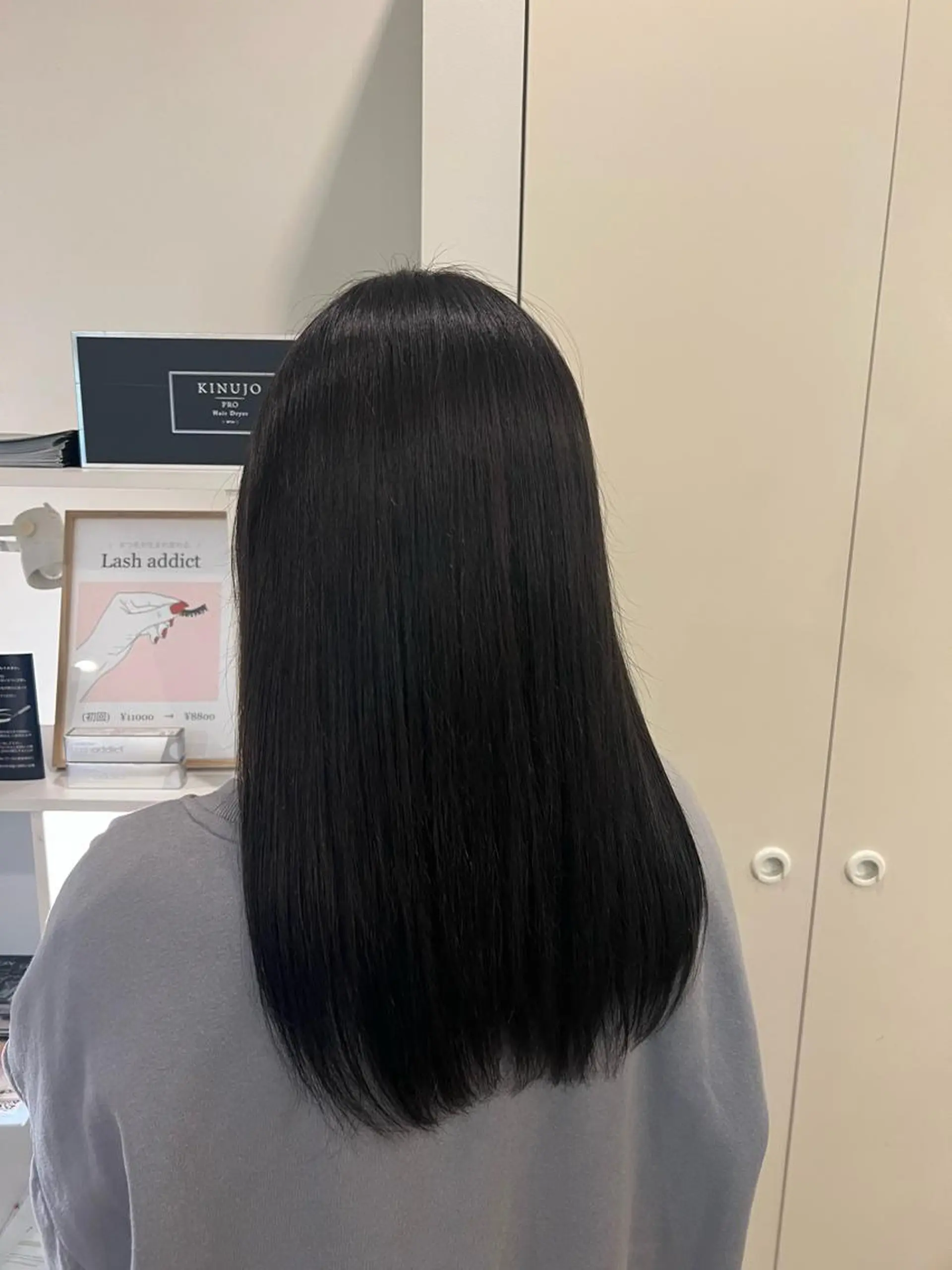 セミロング ケアカラー 竹添 有梨沙のヘアスタイル