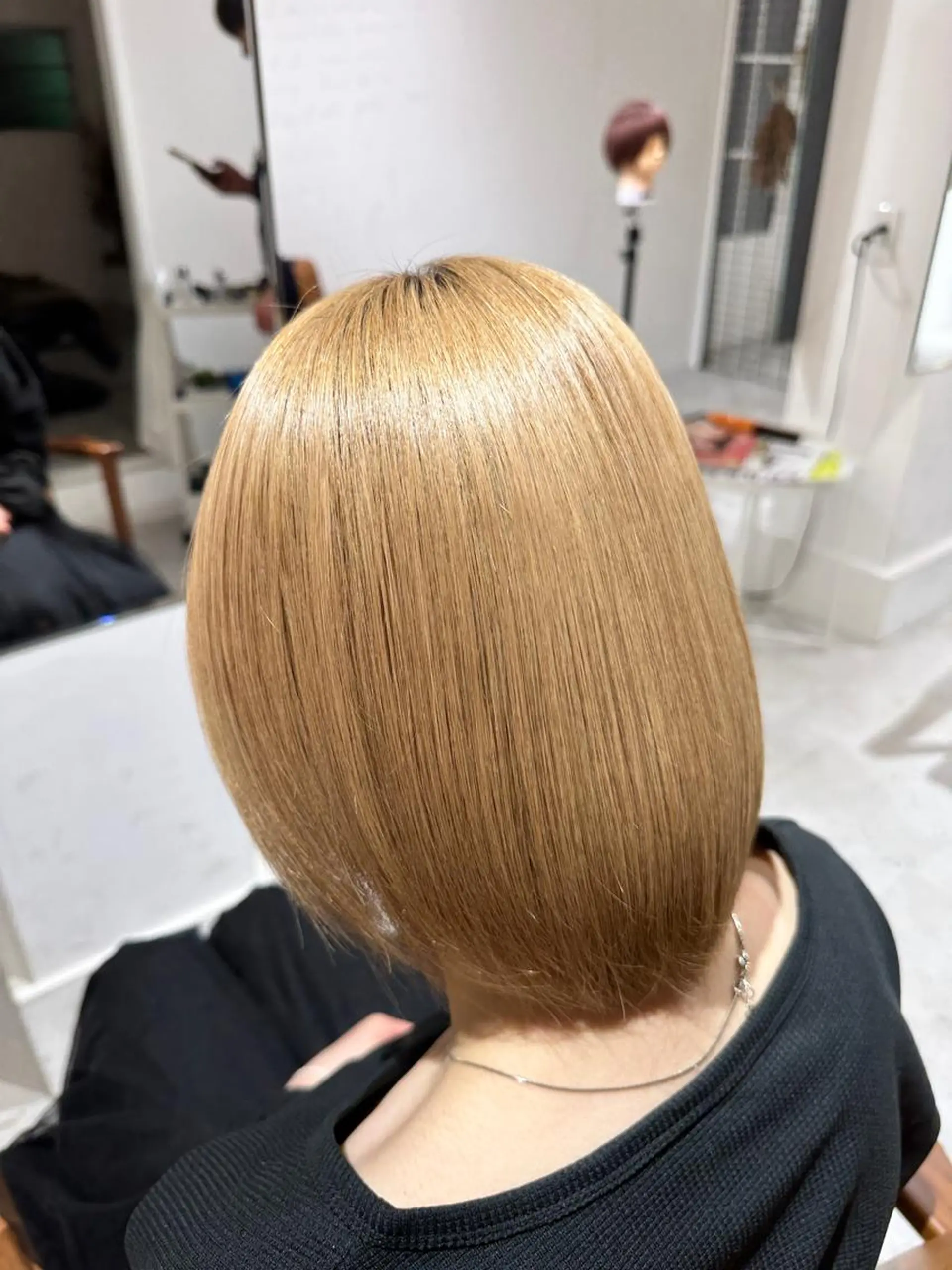 ミディアム カラー カット トリートメント 鳴海 稜真のヘアスタイル