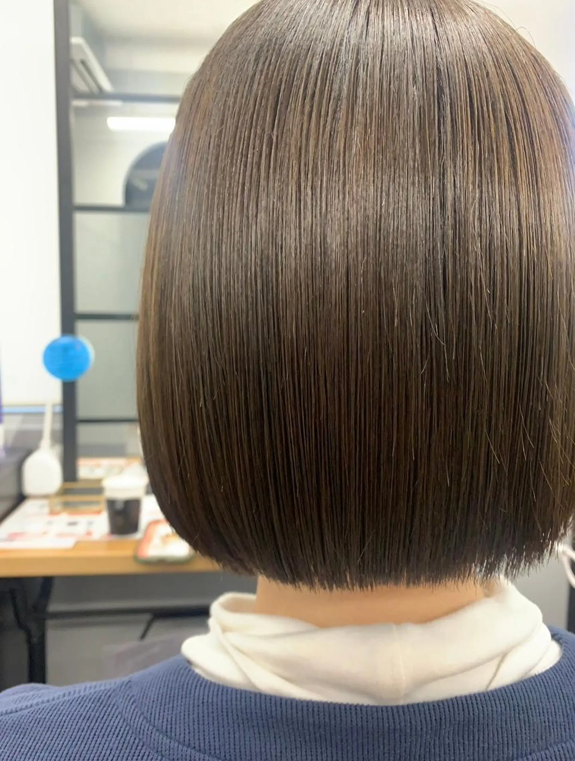 ショート カラー バレイヤージュ ブリーチ ケアブリーチ ダブルカラー グレージュ カット ヘアカラー トリートメント N° aria 三軒茶屋のヘアスタイル