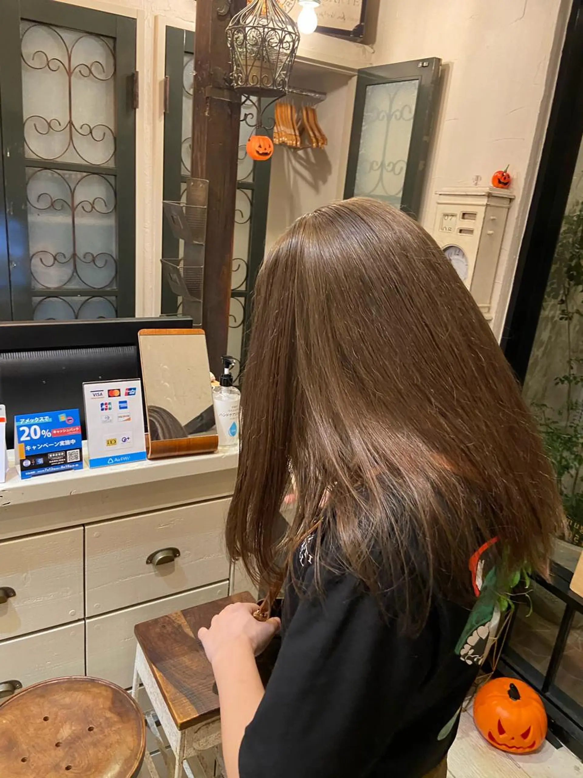 カラー ベージュカラー ブリーチ 透明感カラー オリーブベージュ ヘアカラー トリートメント ダメージレス美容師 🌱水島侑理のヘアスタイル