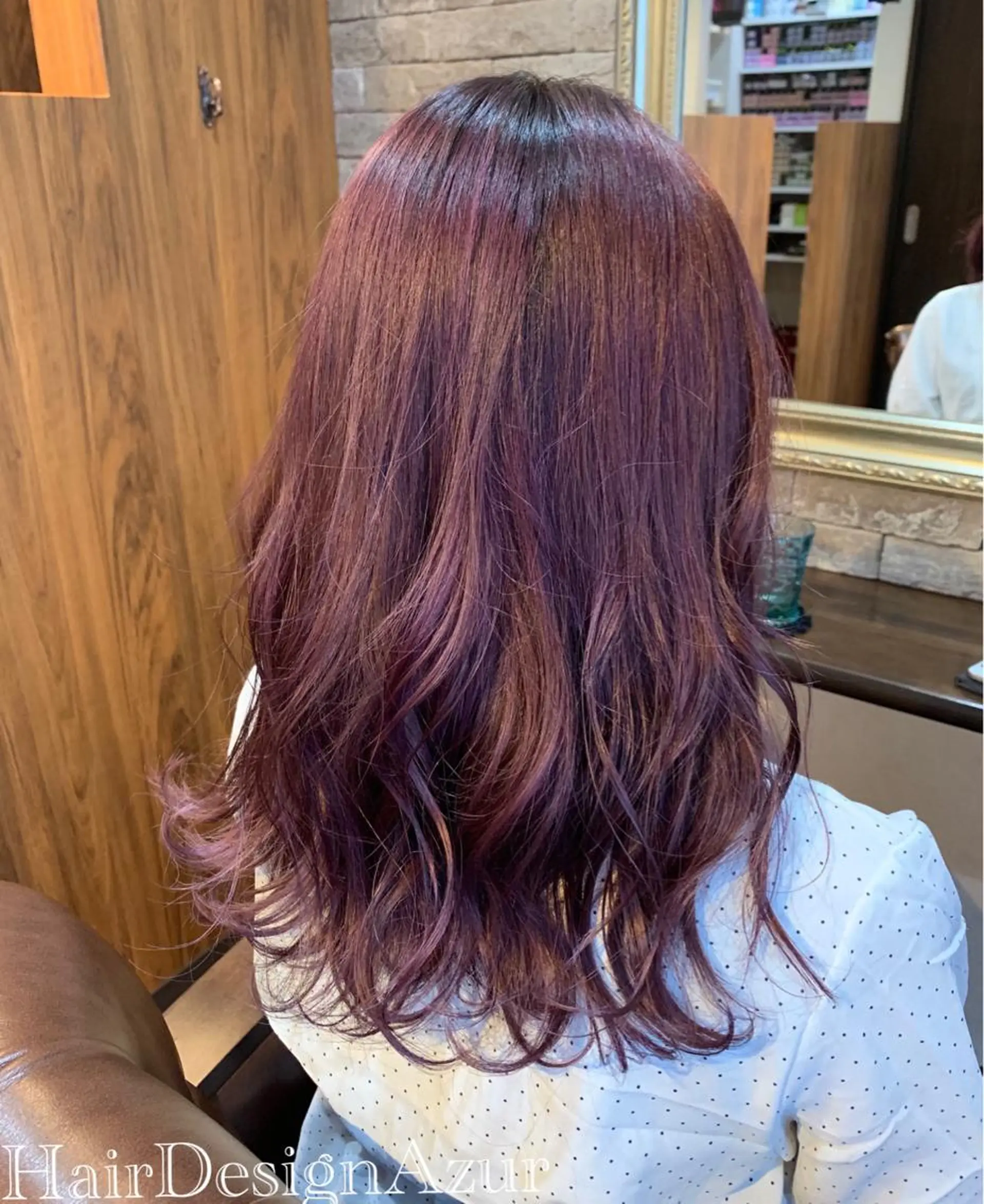 セミロング カラー HairDesign Azurのヘアスタイル